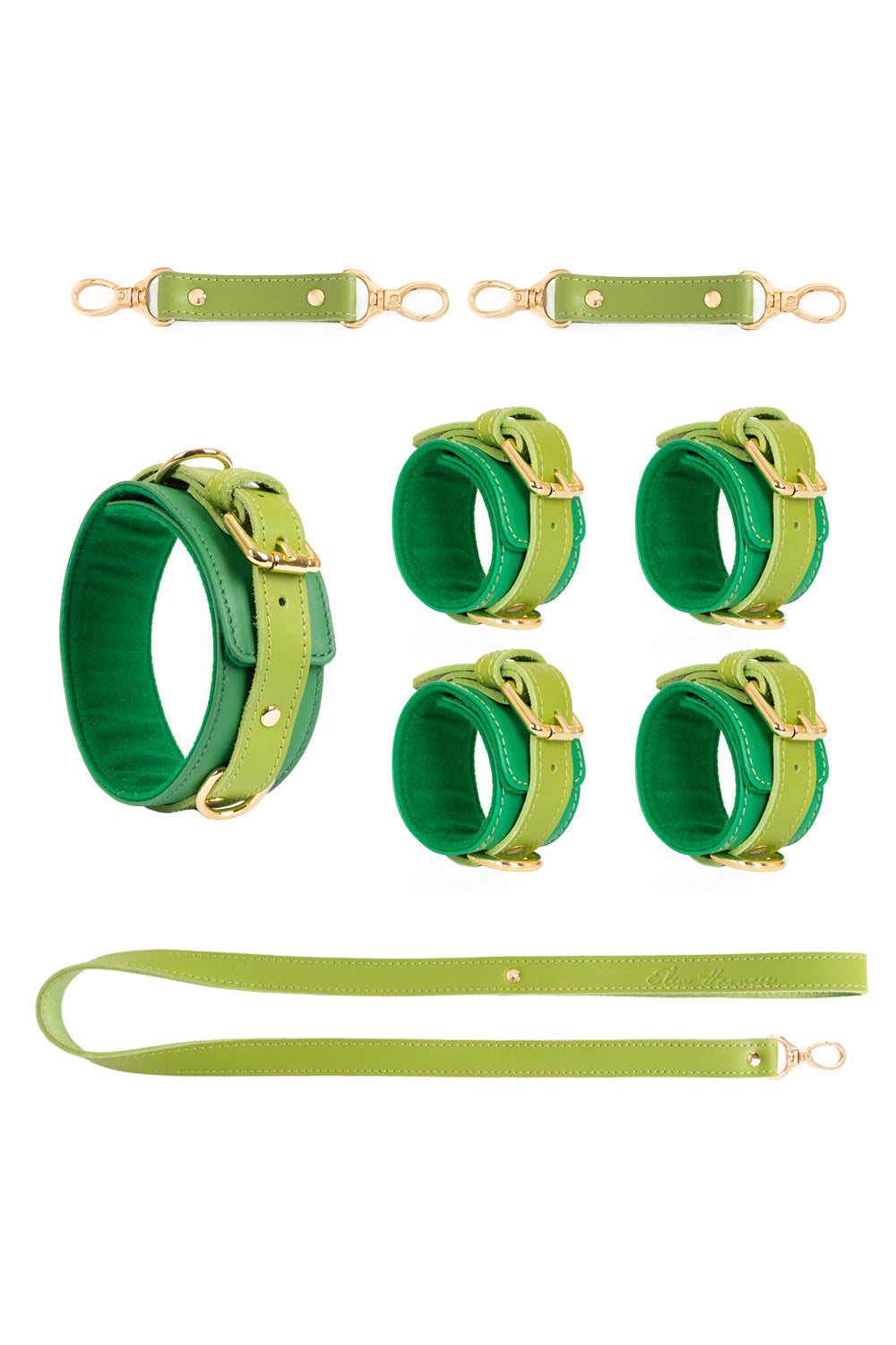 3 in 1 Leather Harness Bondage Set. 10 colors