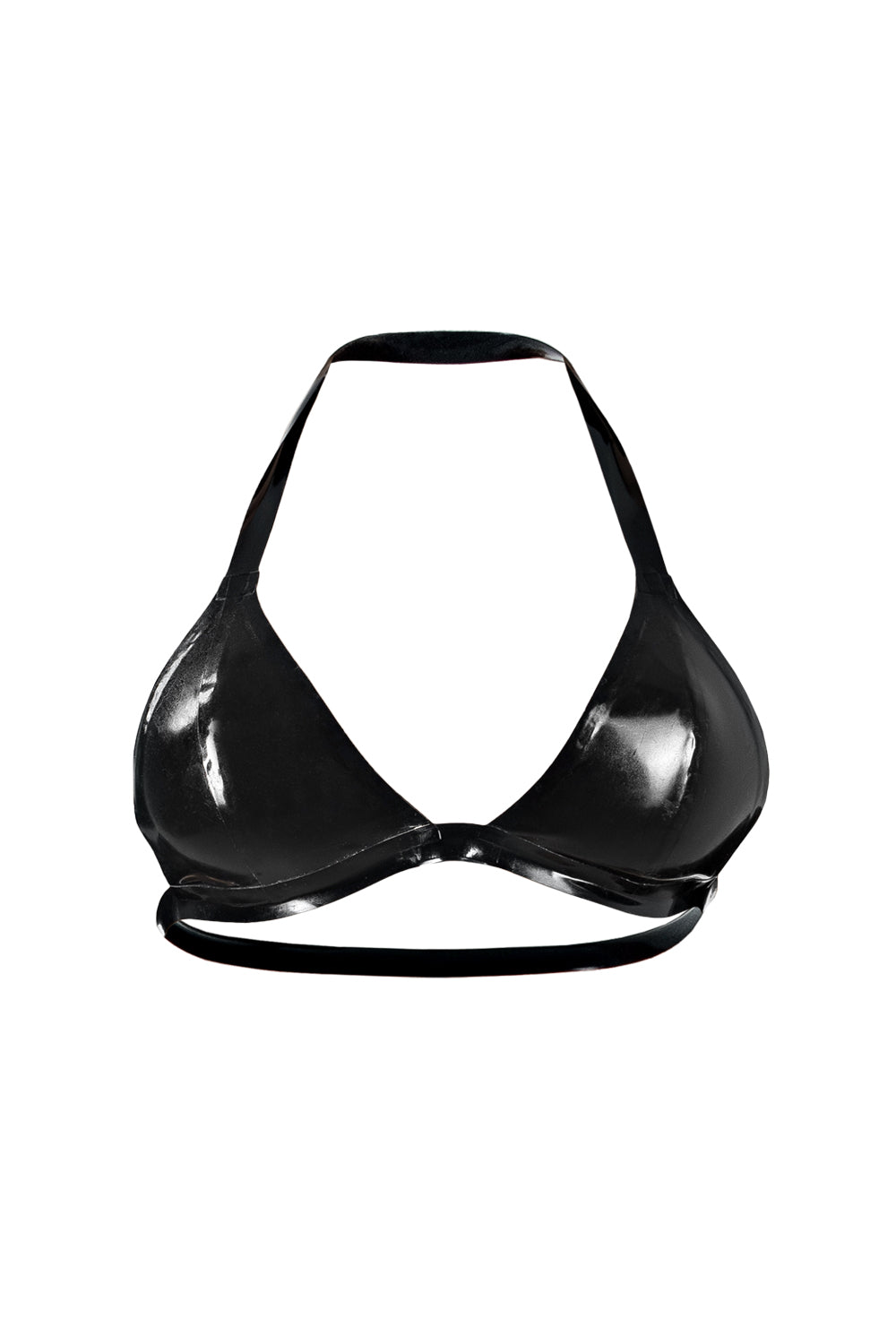 Latex Panties Thong. Black