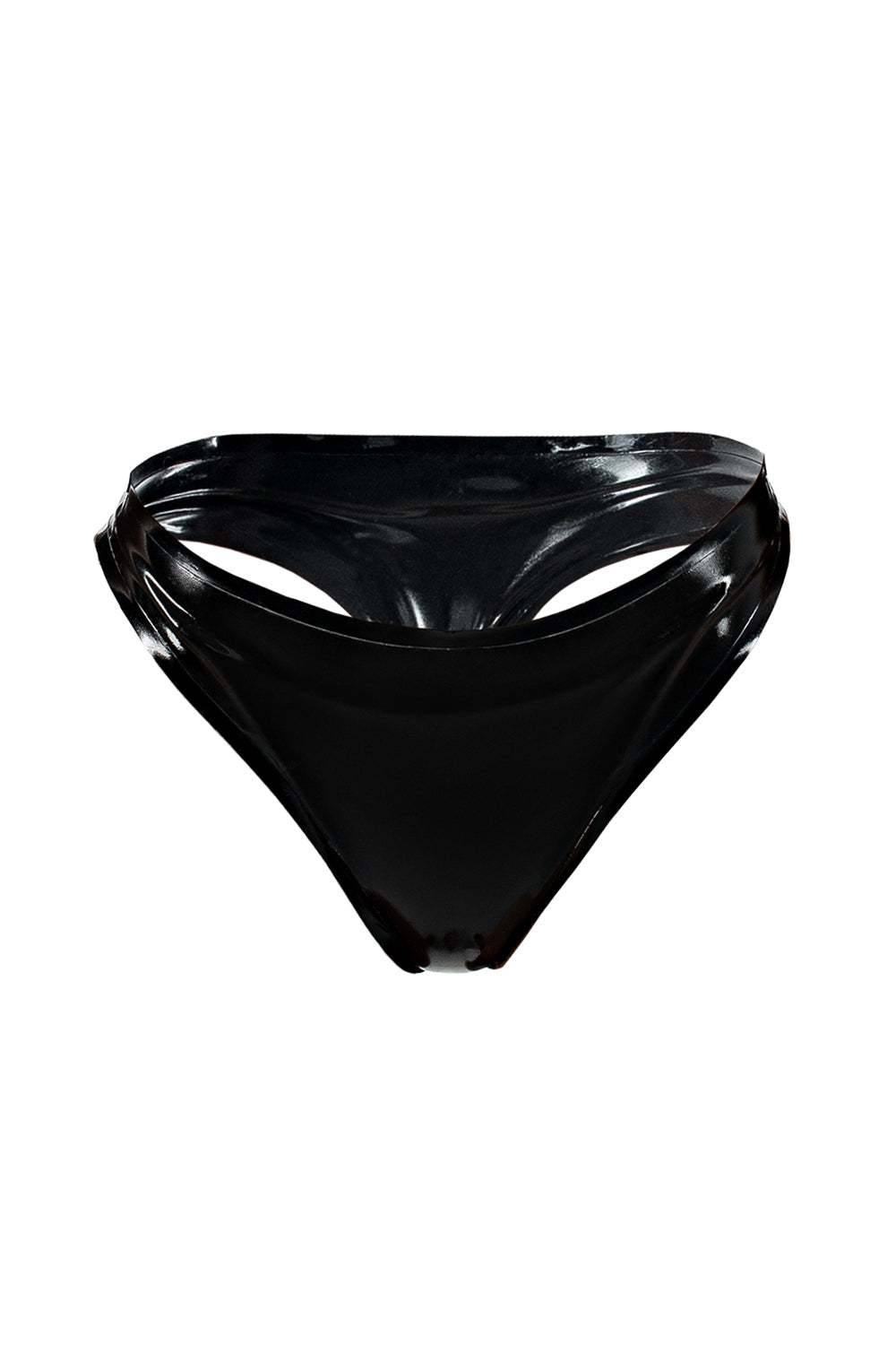 Latex Panties Thong. Black