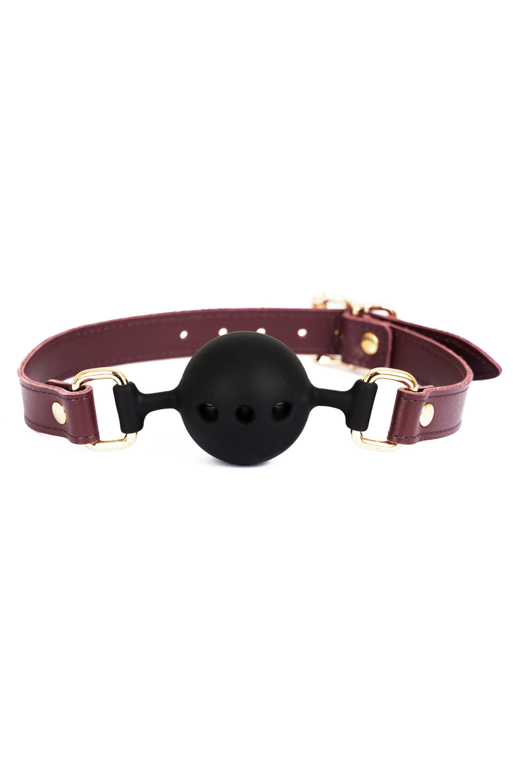 Soft Silicone Mouth Ball Gag. Black