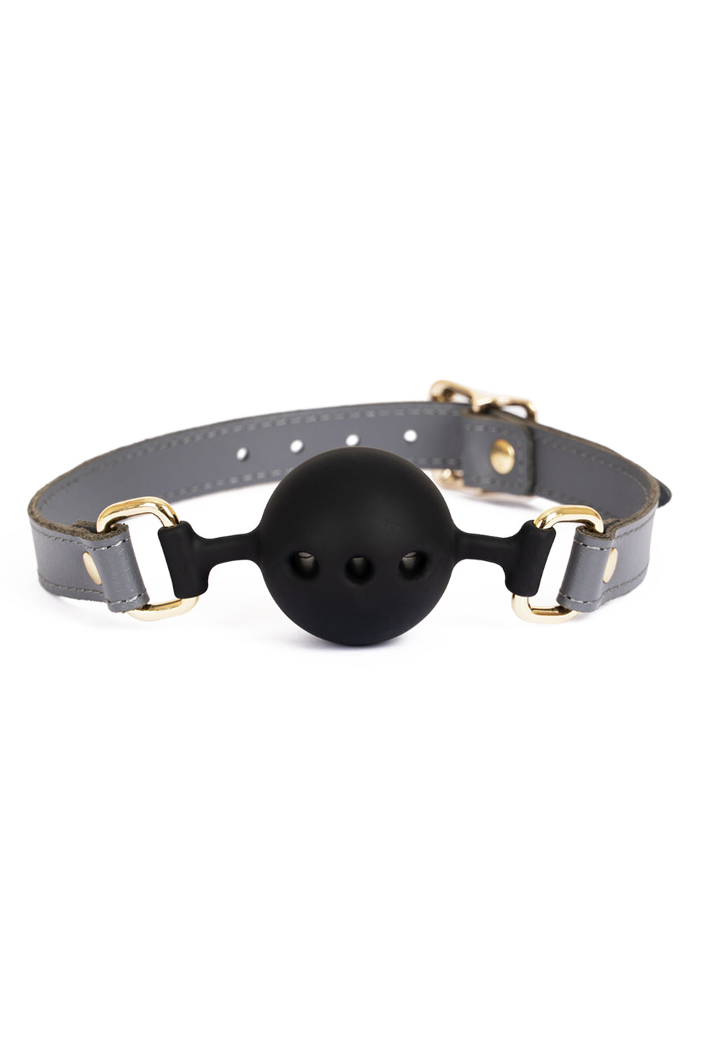 Soft Silicone Mouth Ball Gag. Burgundy