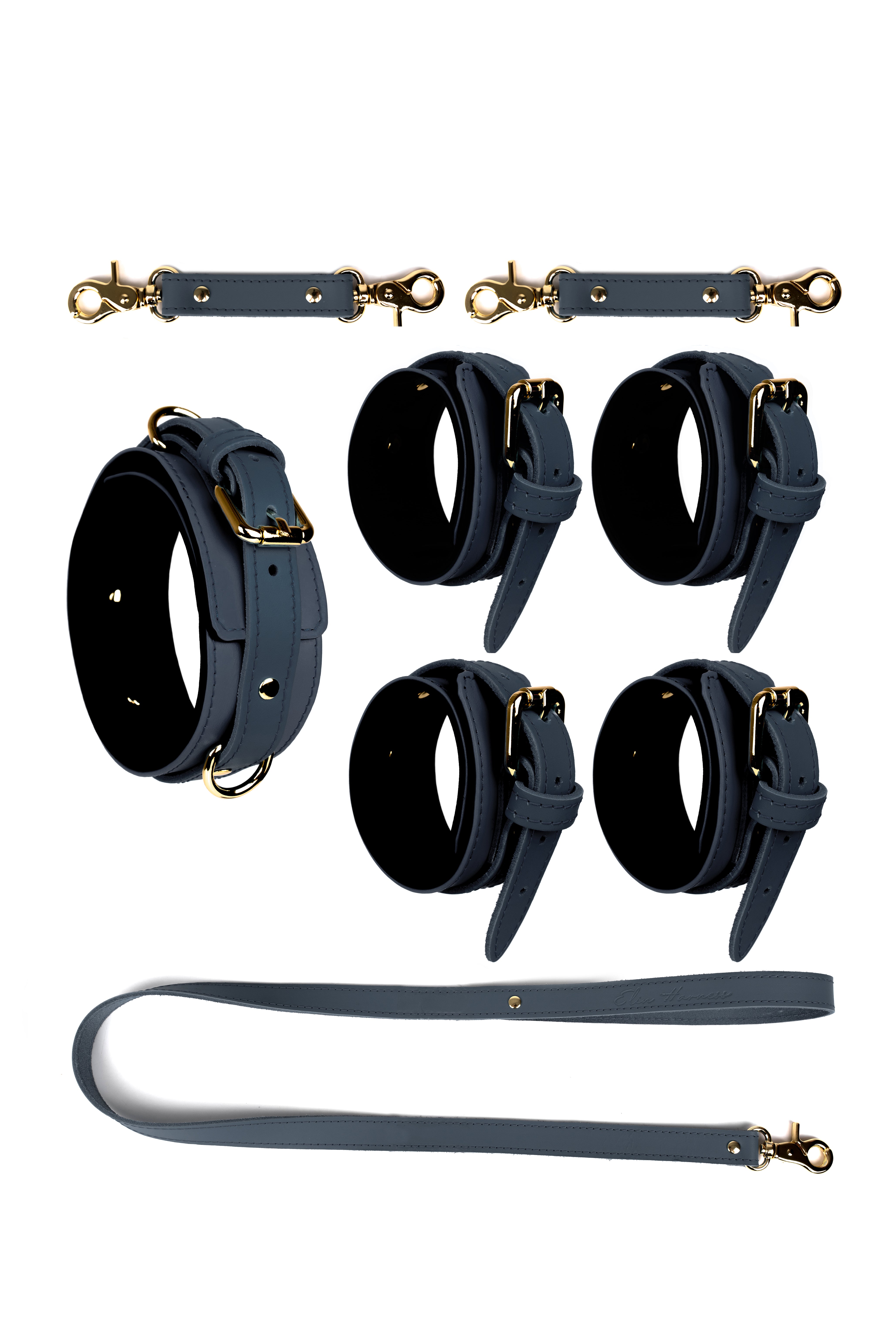 3 in 1 Leather Harness Bondage Set. 10 colors