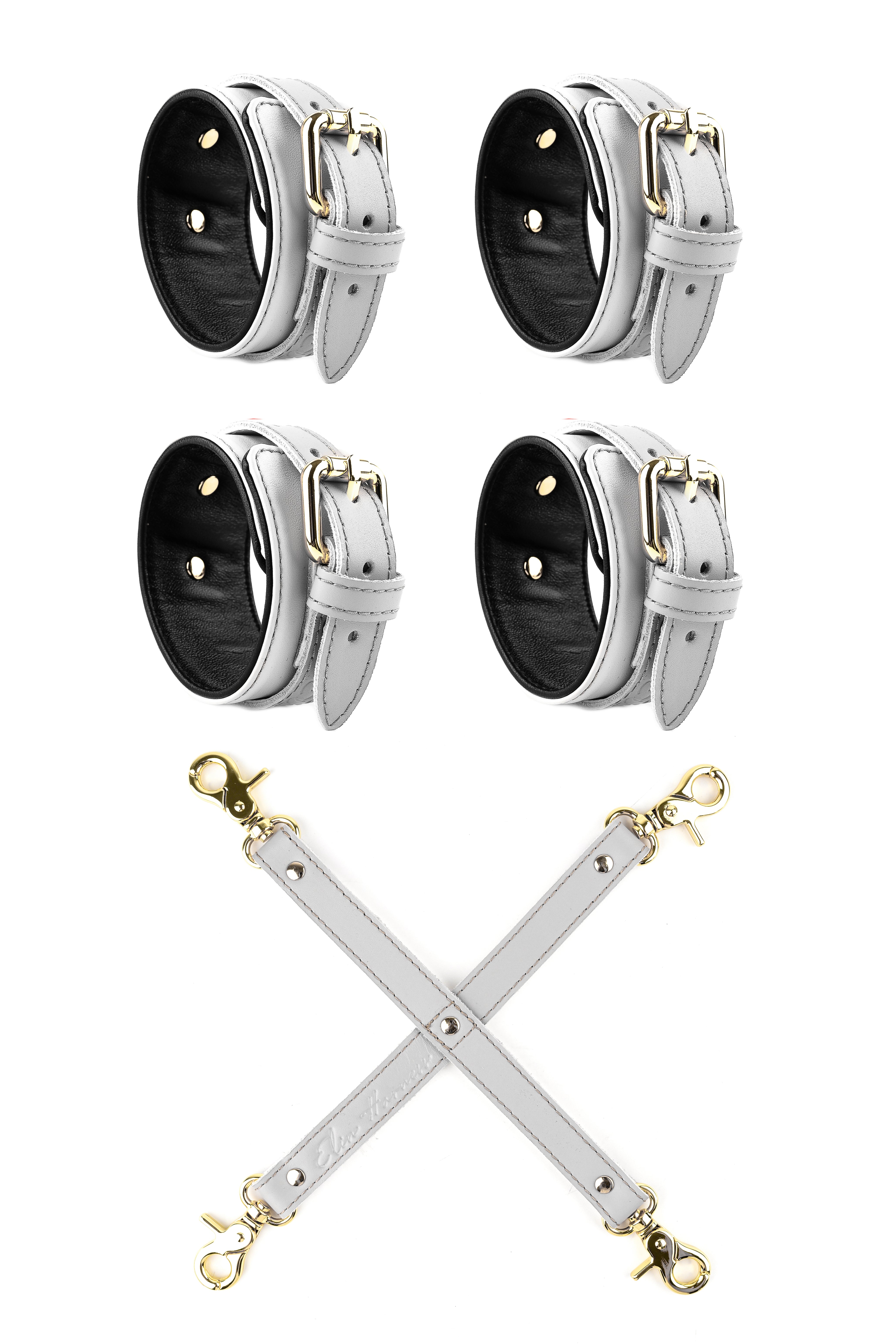 Cuffs set with 4-way strap connector