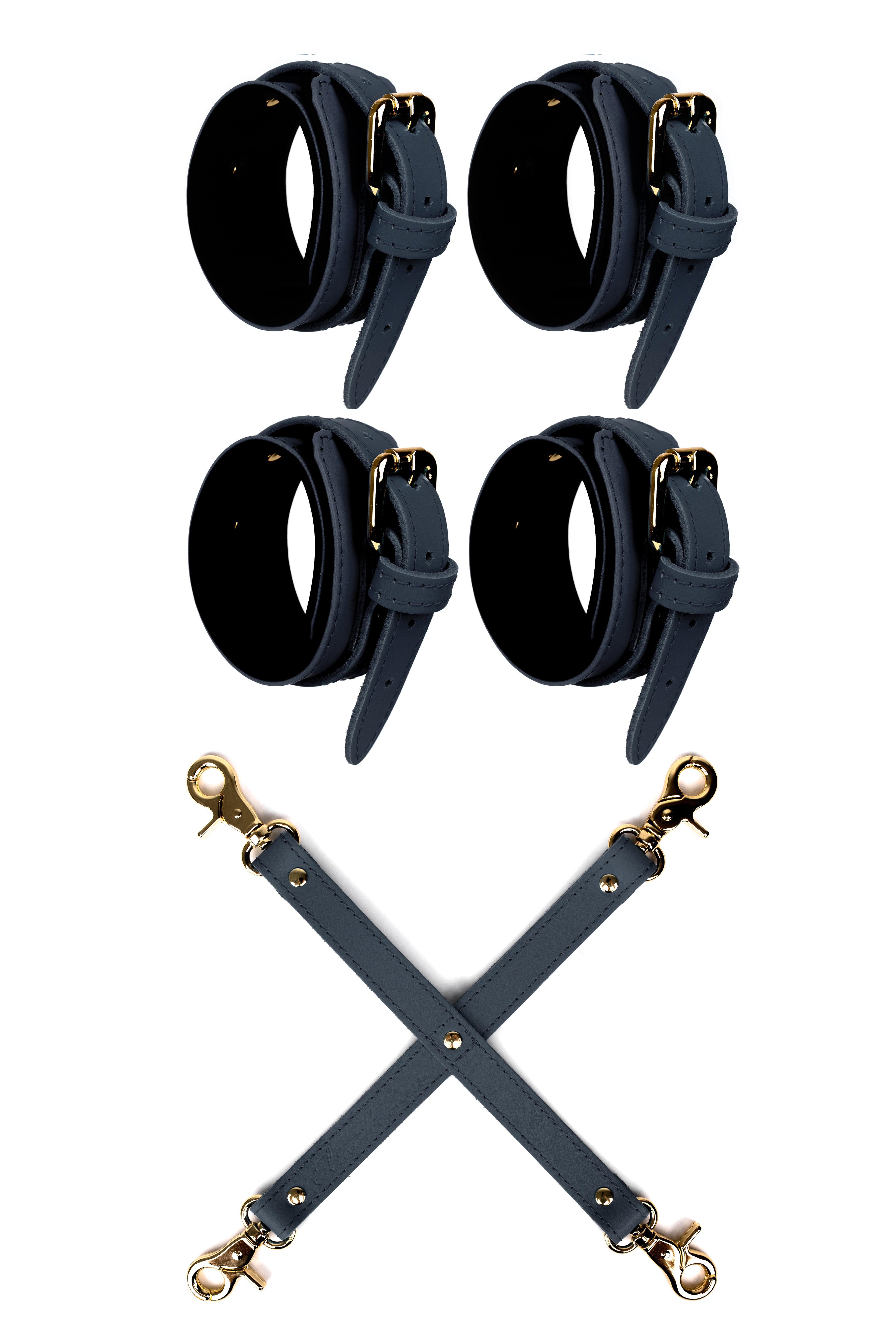 Cuffs set with 4-way strap connector