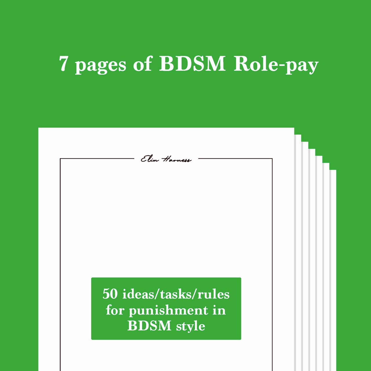 50 ideas/tasks/rules for punishment in BDSM style
