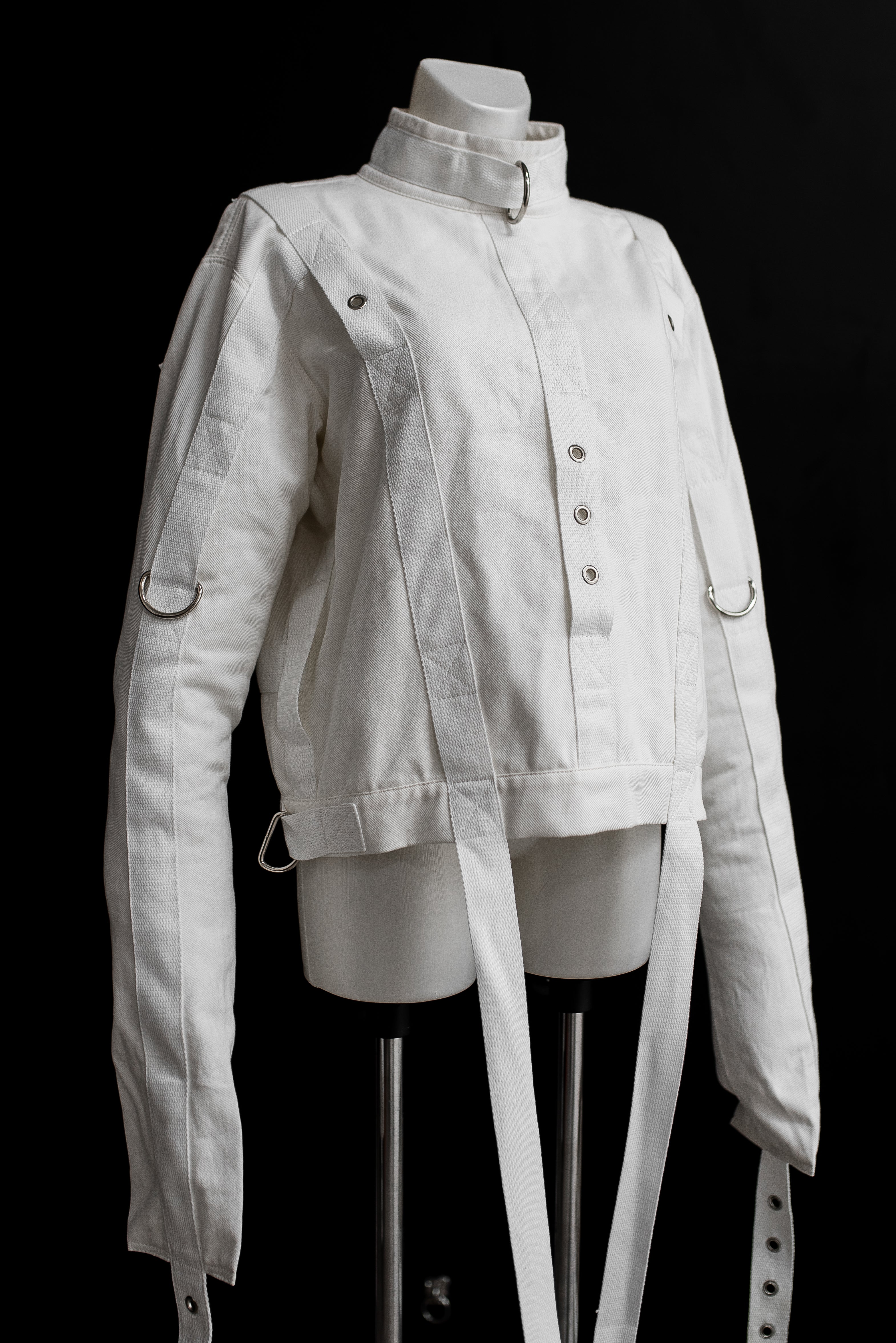 Cotton Straitjacket with Segufix Style Locks & Key. White