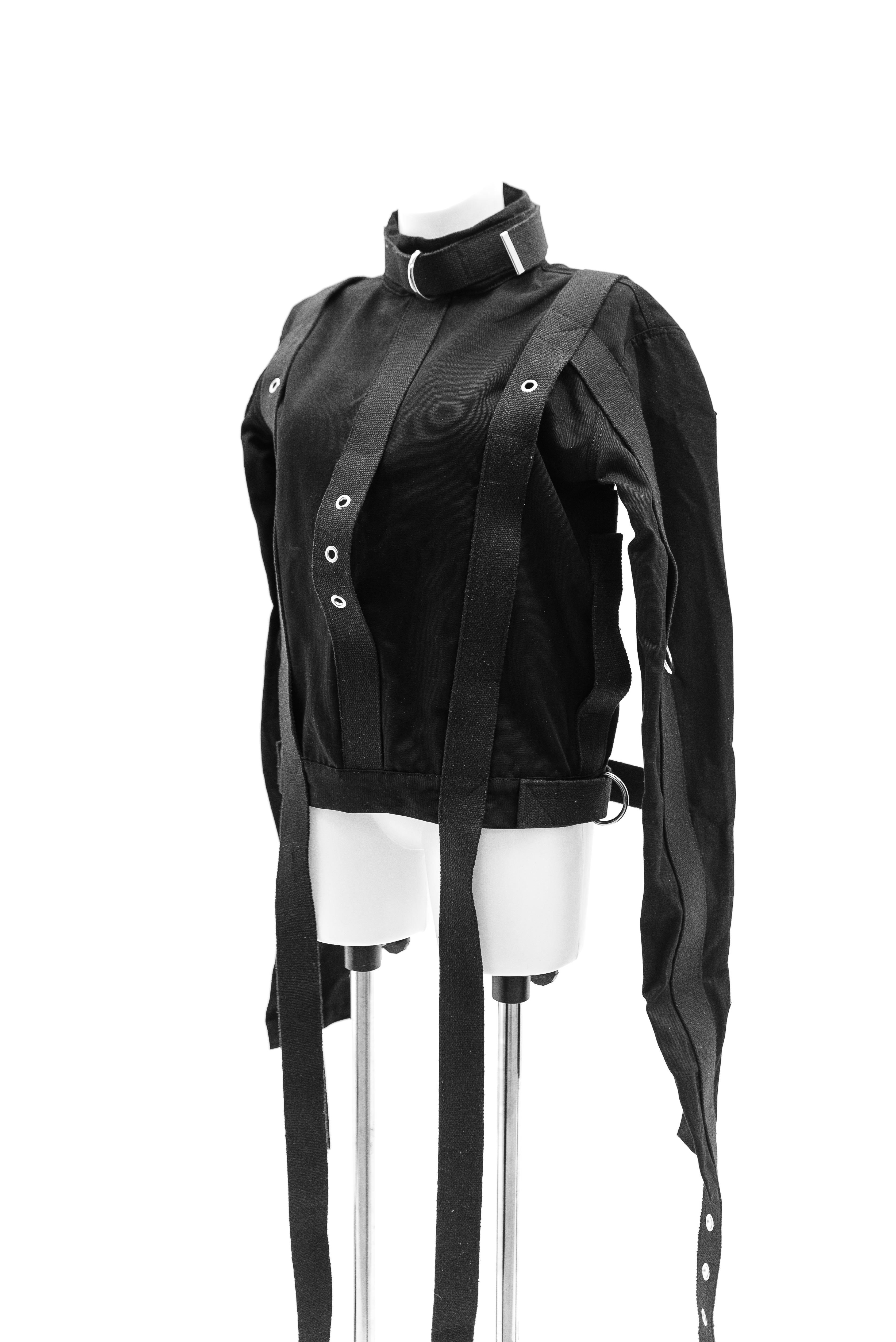 Cotton Straitjacket with Segufix Style Locks & Key. Black