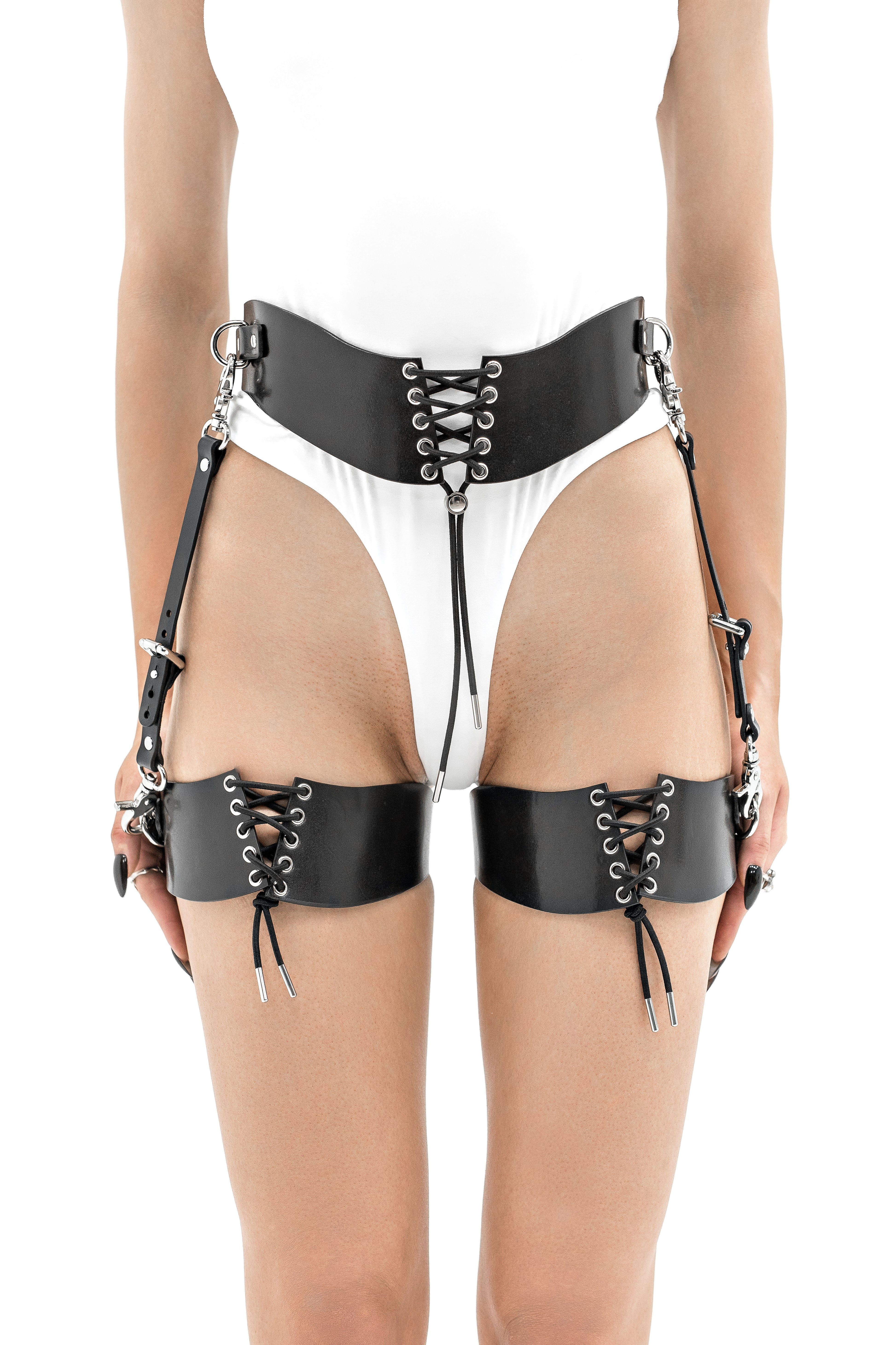 Harness Set with Front Lace-Up