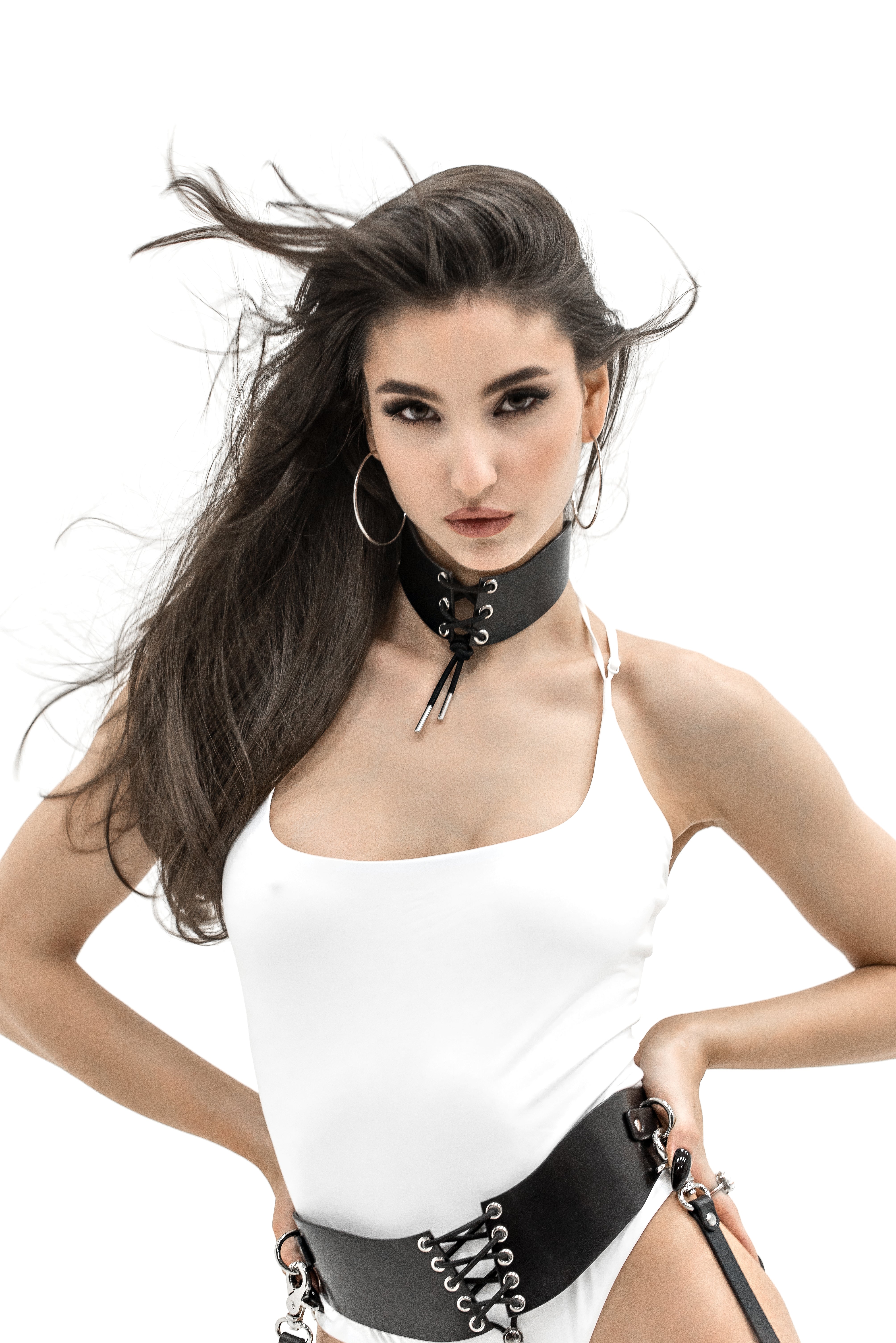 Harness Set with Front Lace-Up