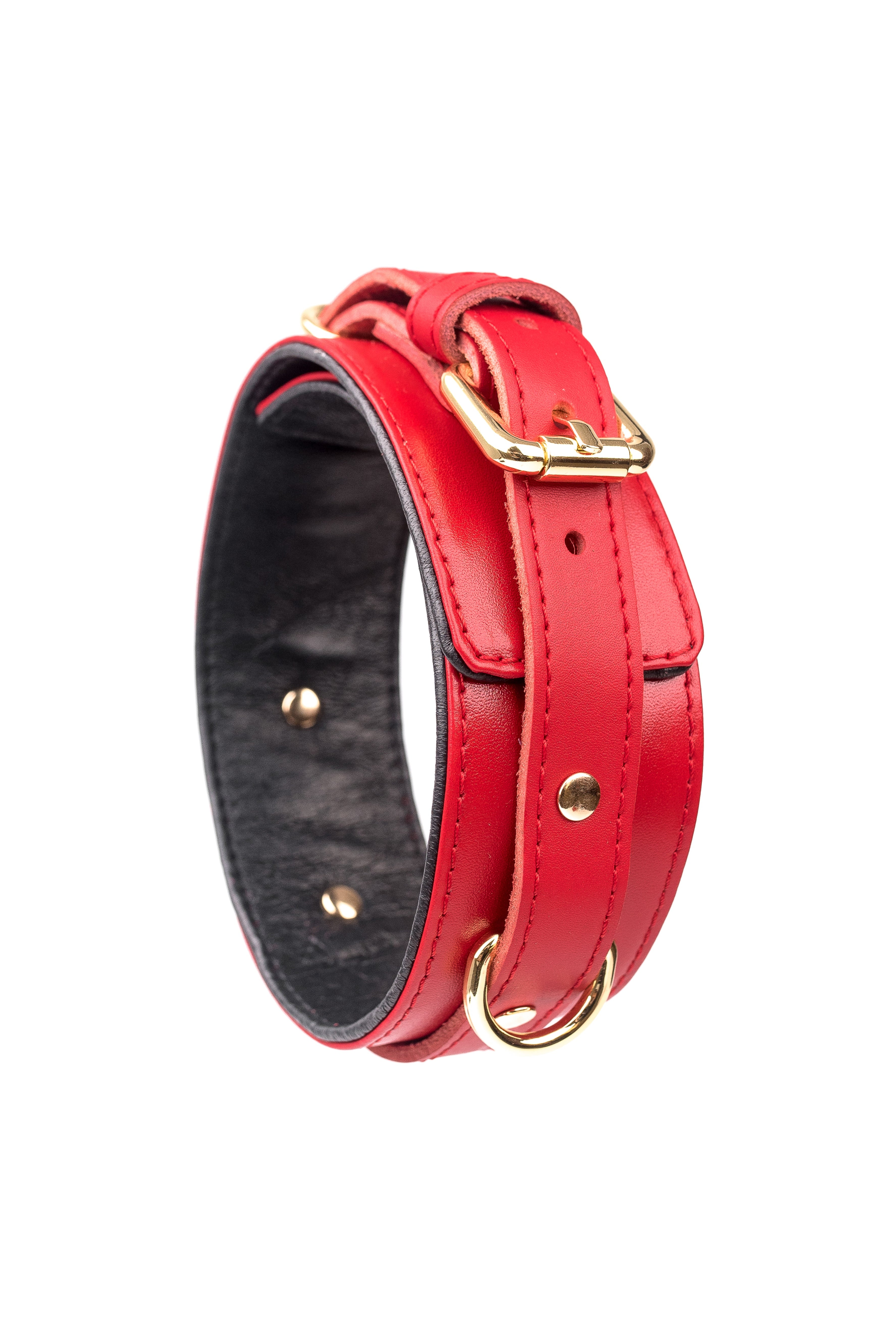 Leather Choker. Blue