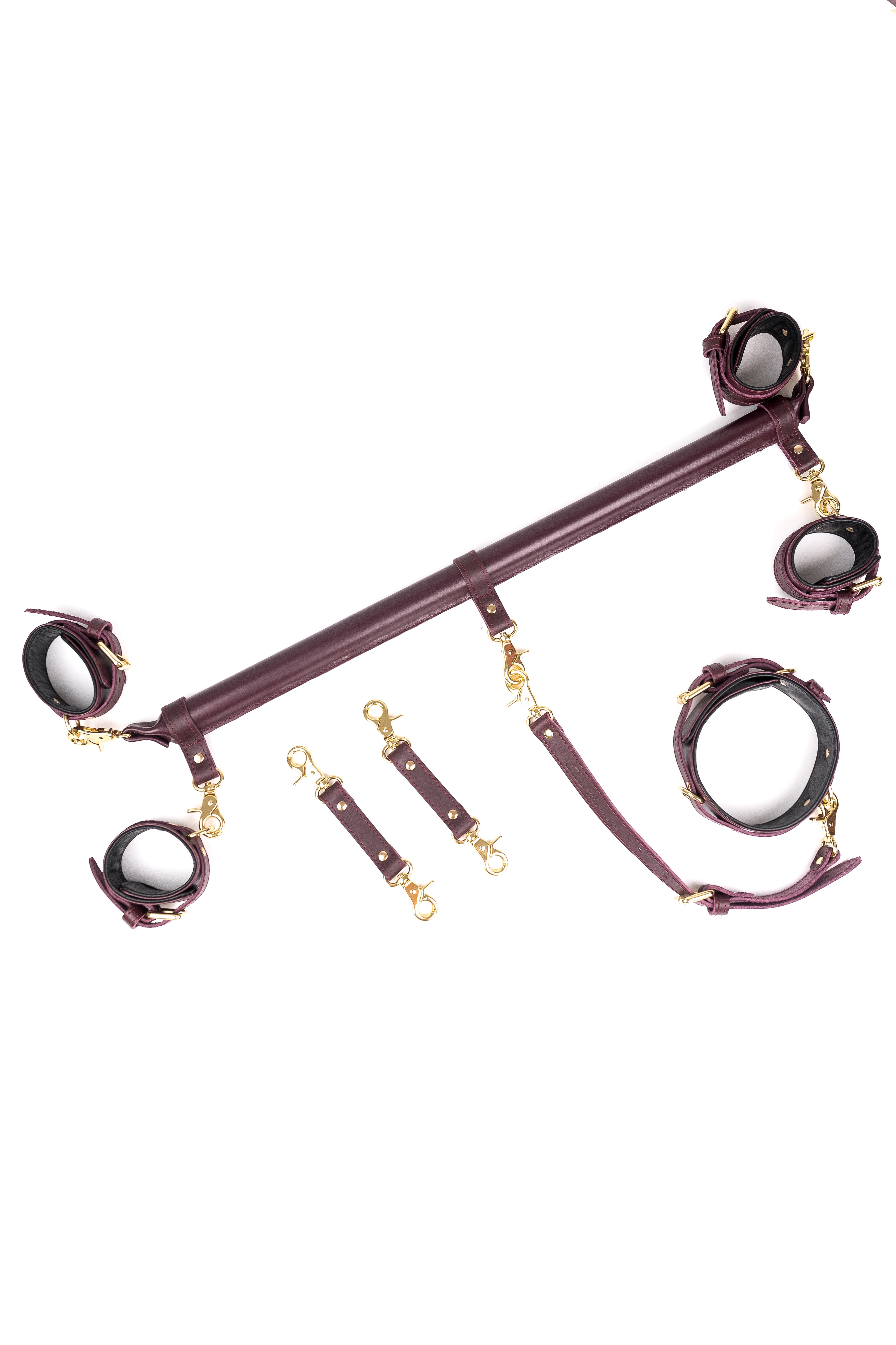5-Point Leather Spreader Bar Set