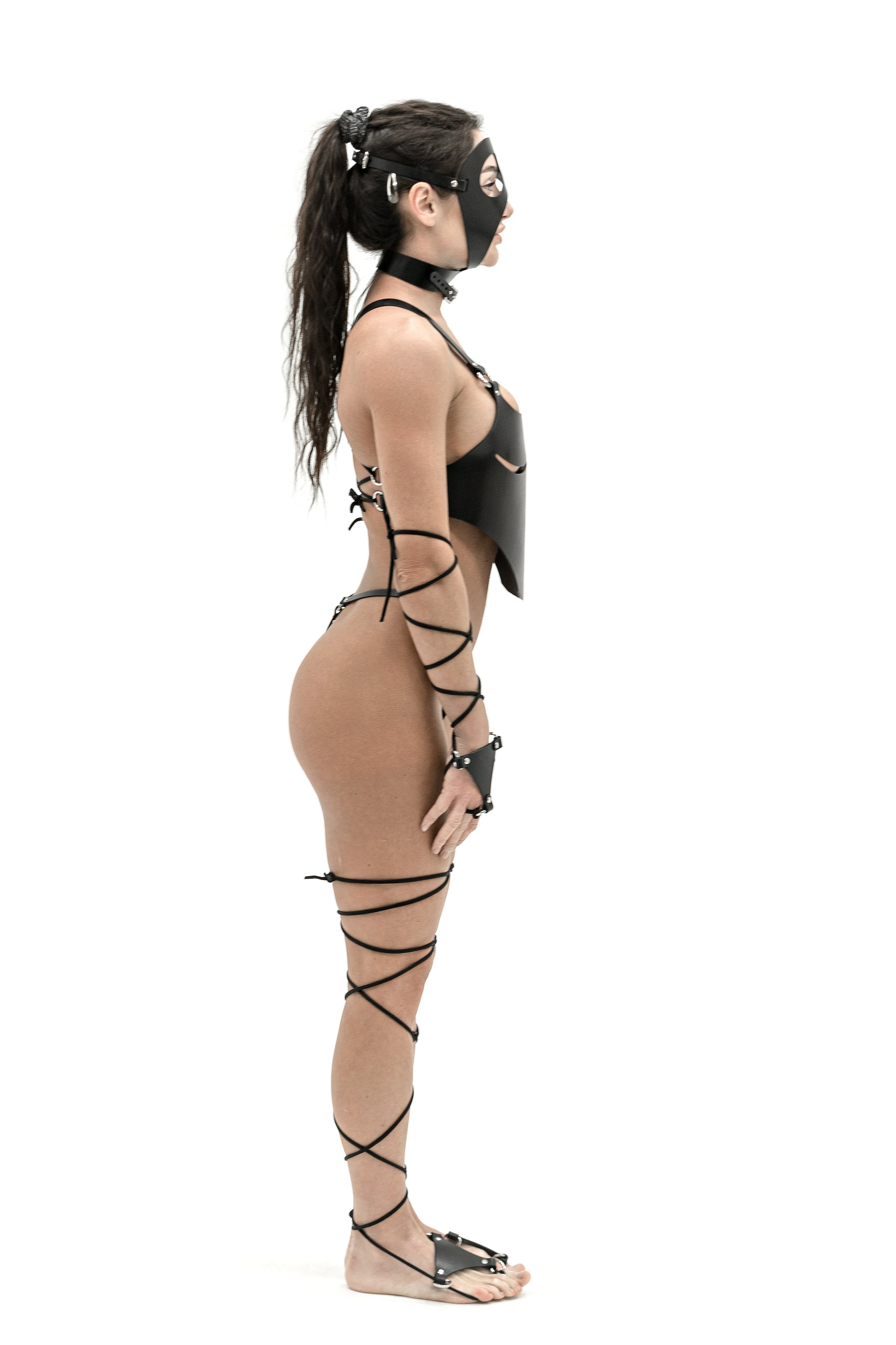 Full-Body "Warrior" Set with Lacing for Hands and Legs