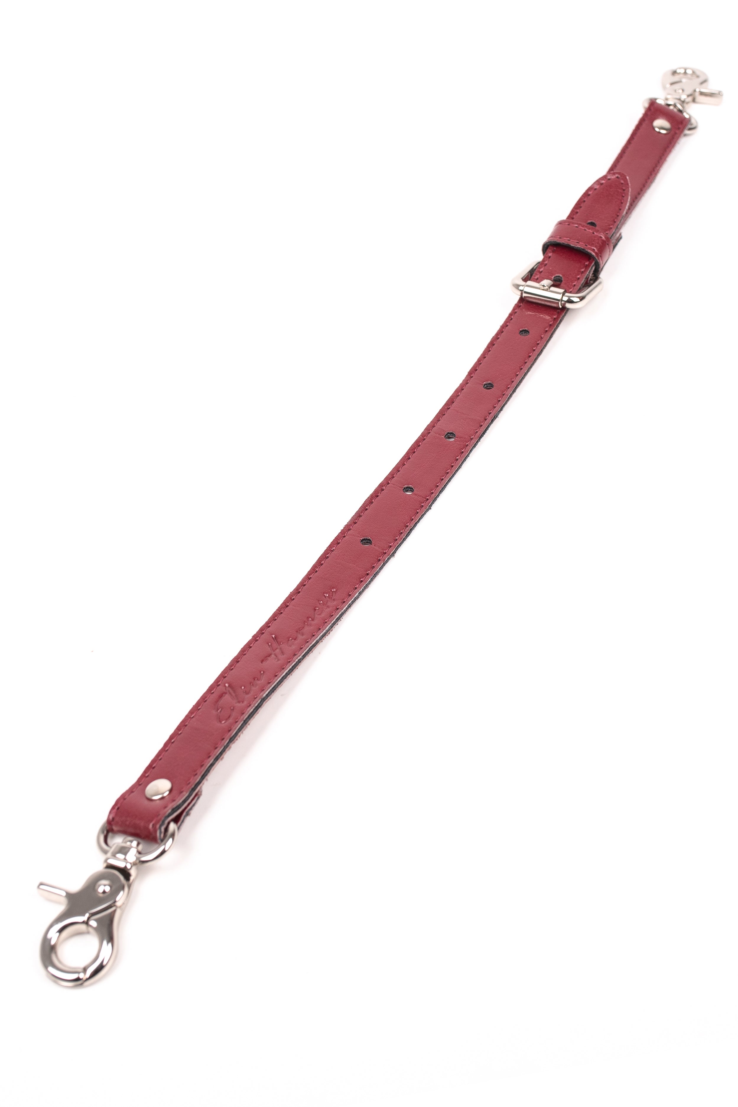 Faux Leather Adjustable Restraint Connector. Burgundy