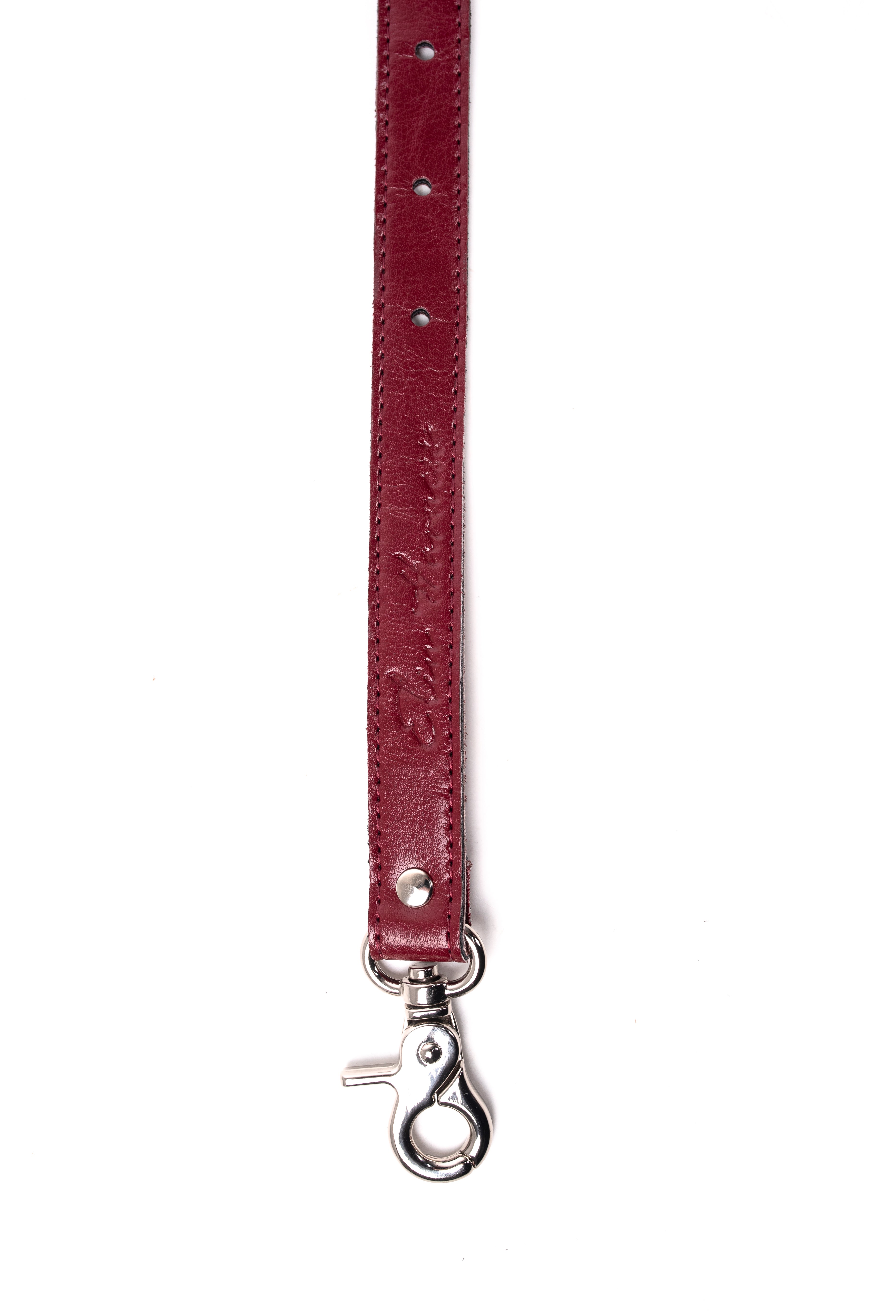 Faux Leather Adjustable Restraint Connector. Burgundy