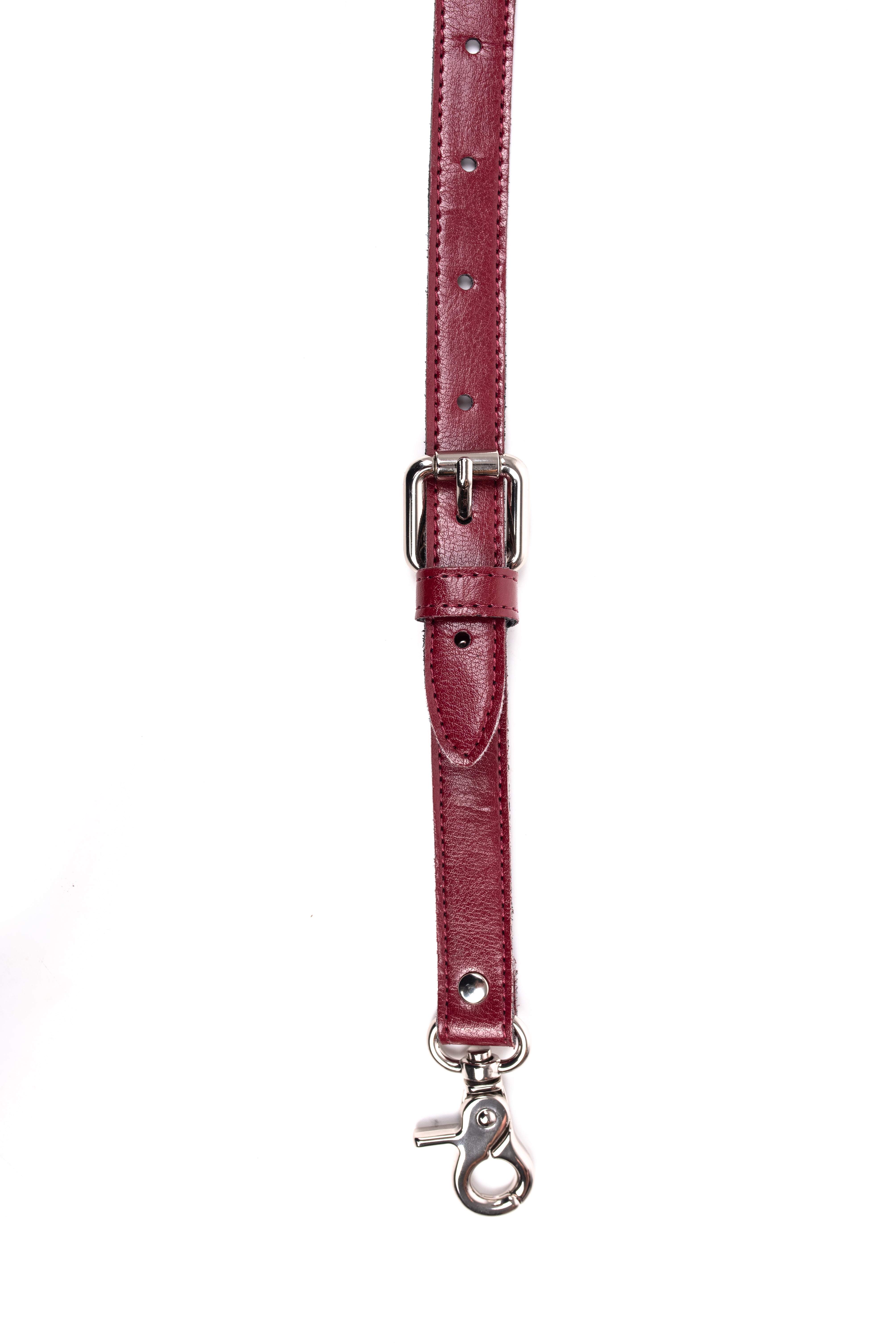 Faux Leather Adjustable Restraint Connector. Burgundy