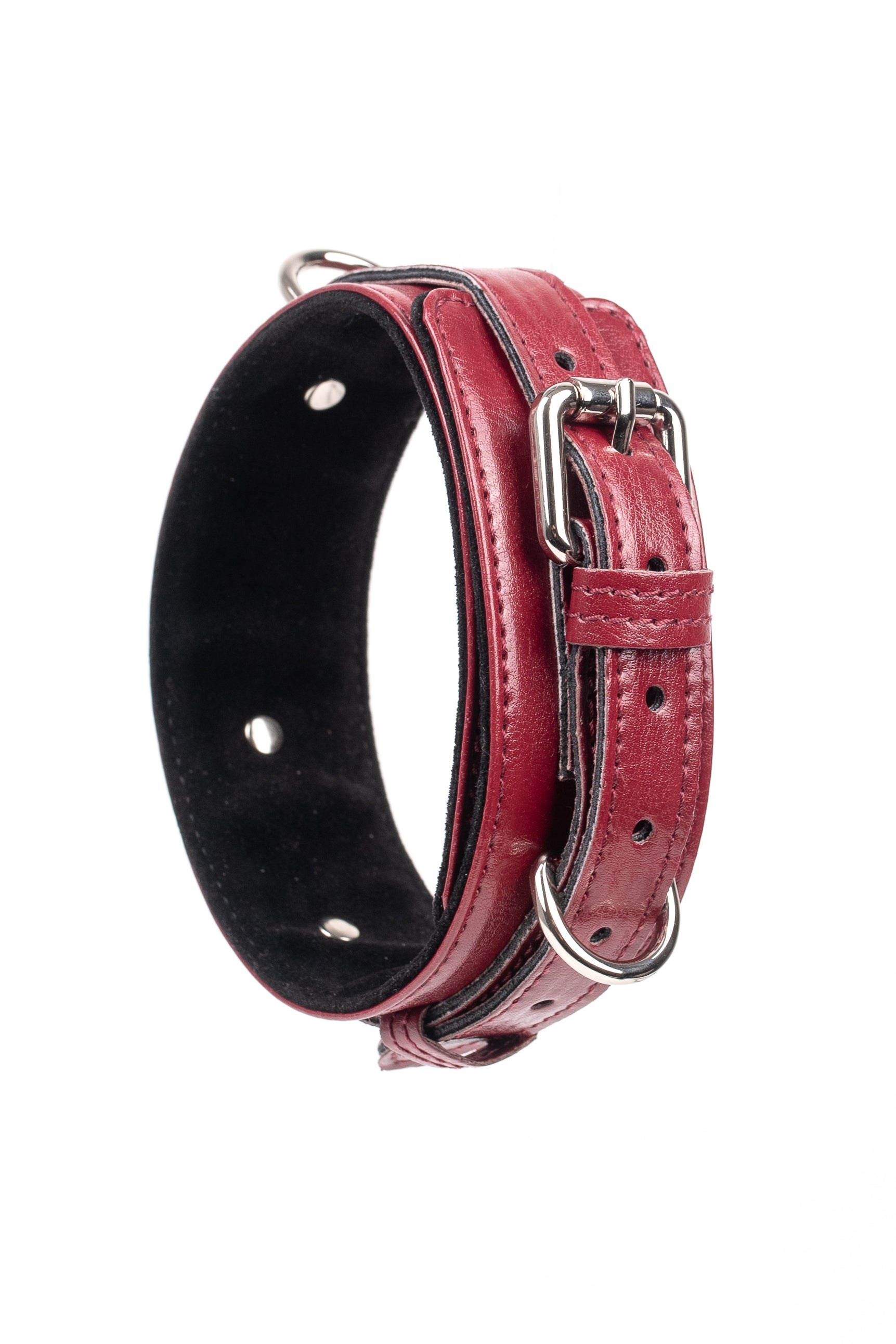 Faux Leather Vegan Collar. Pink