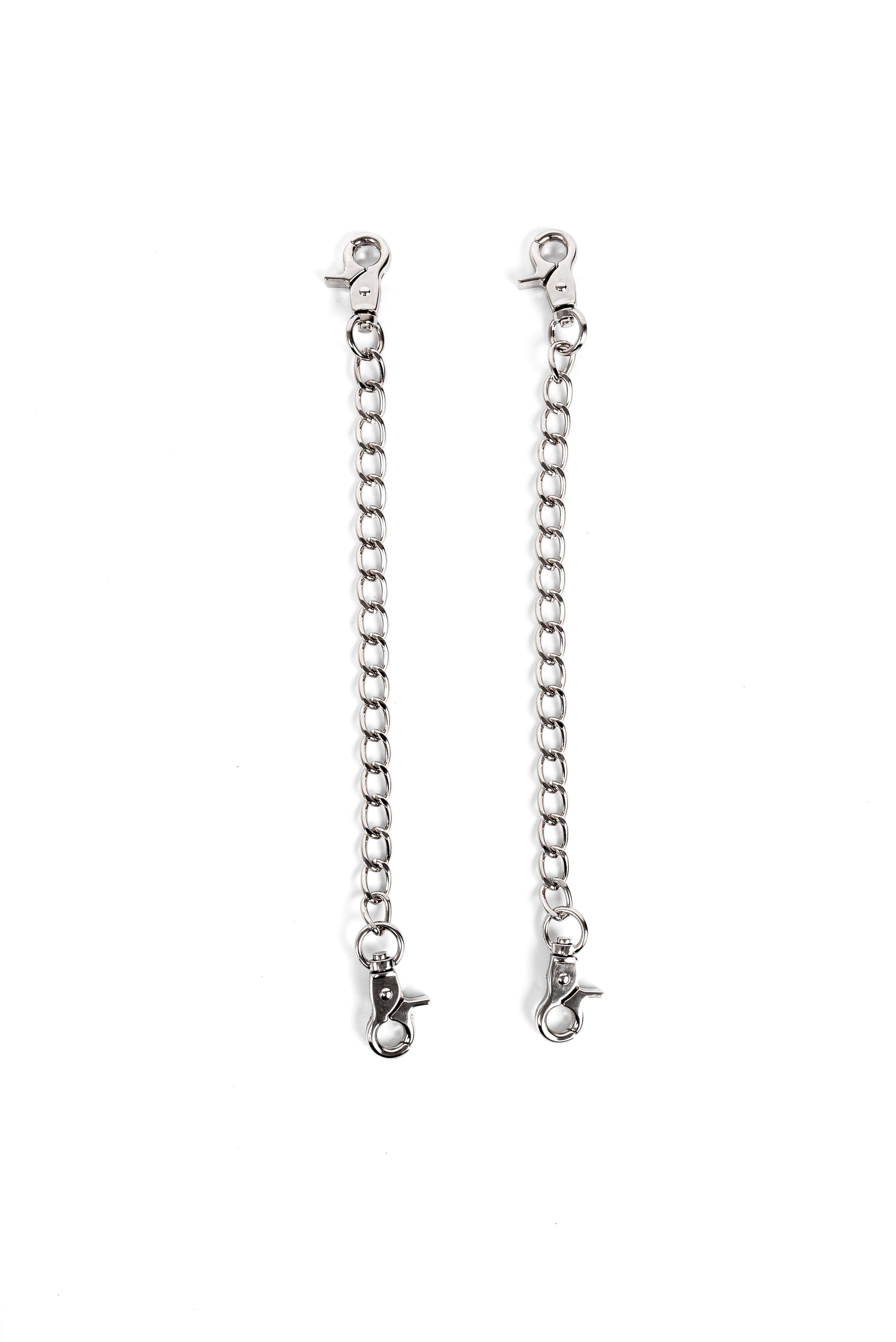 Set of 2 Standard chain connectors with carabiners for cuffs, belt, thighs