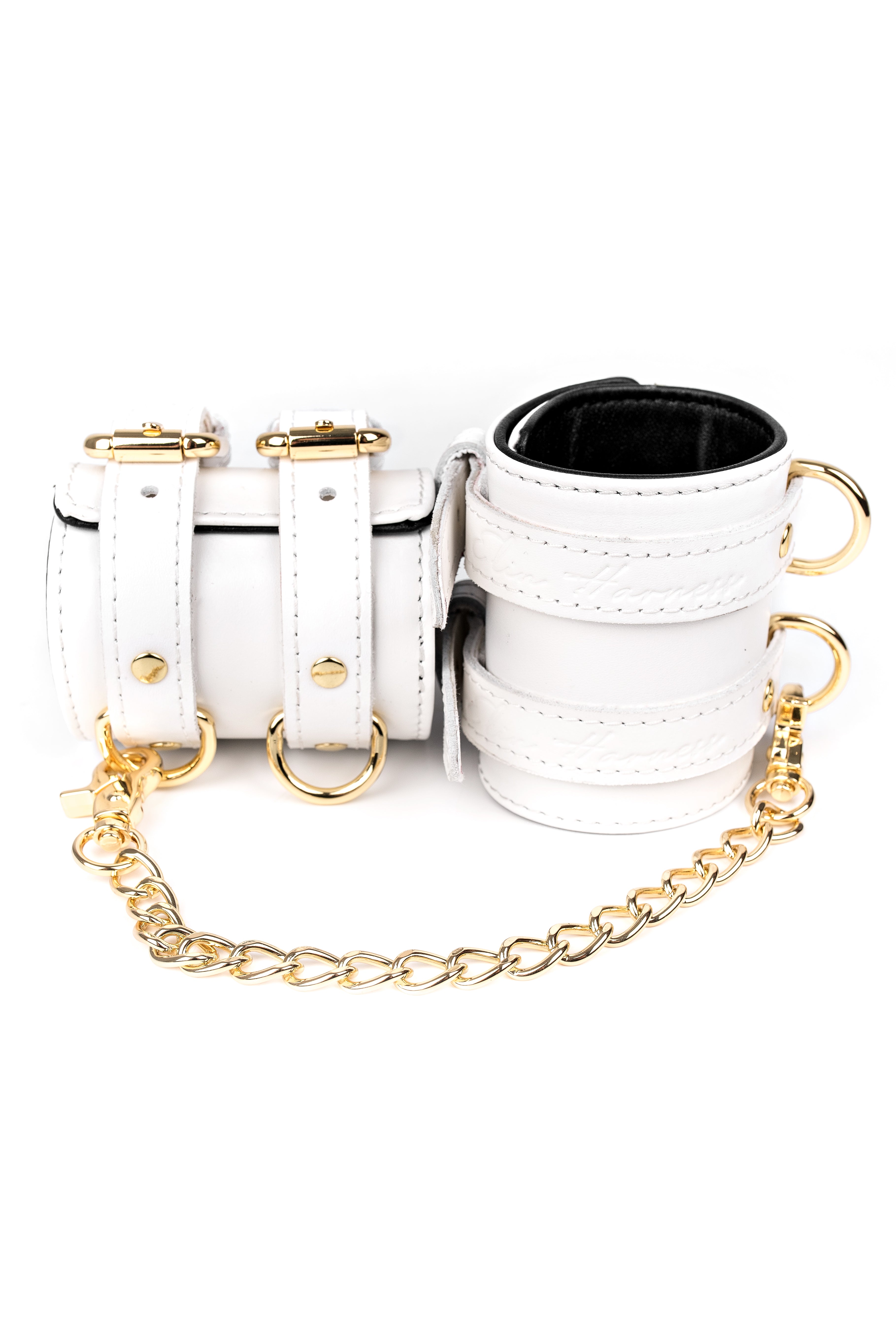 Hand, Ankle cuffs Wide with chain connectors.