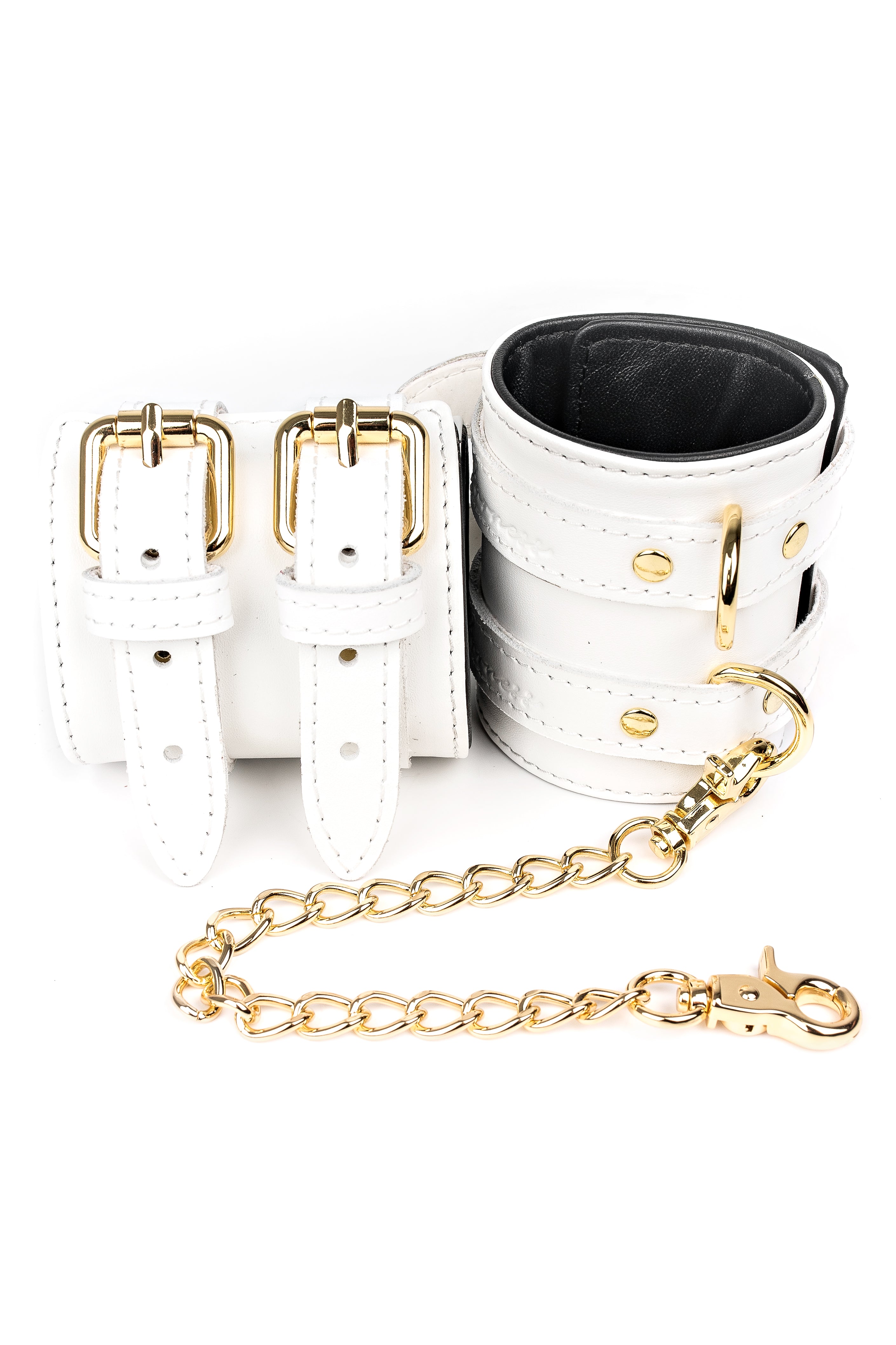 Hand, Ankle cuffs Wide with chain connectors.