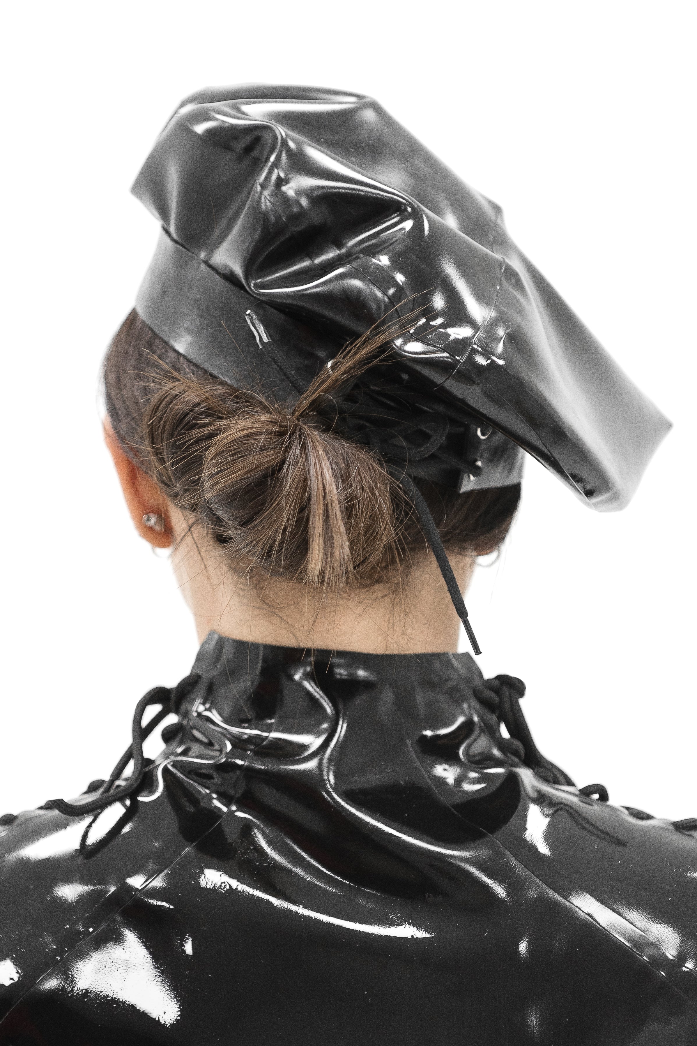 Latex Beret. Black