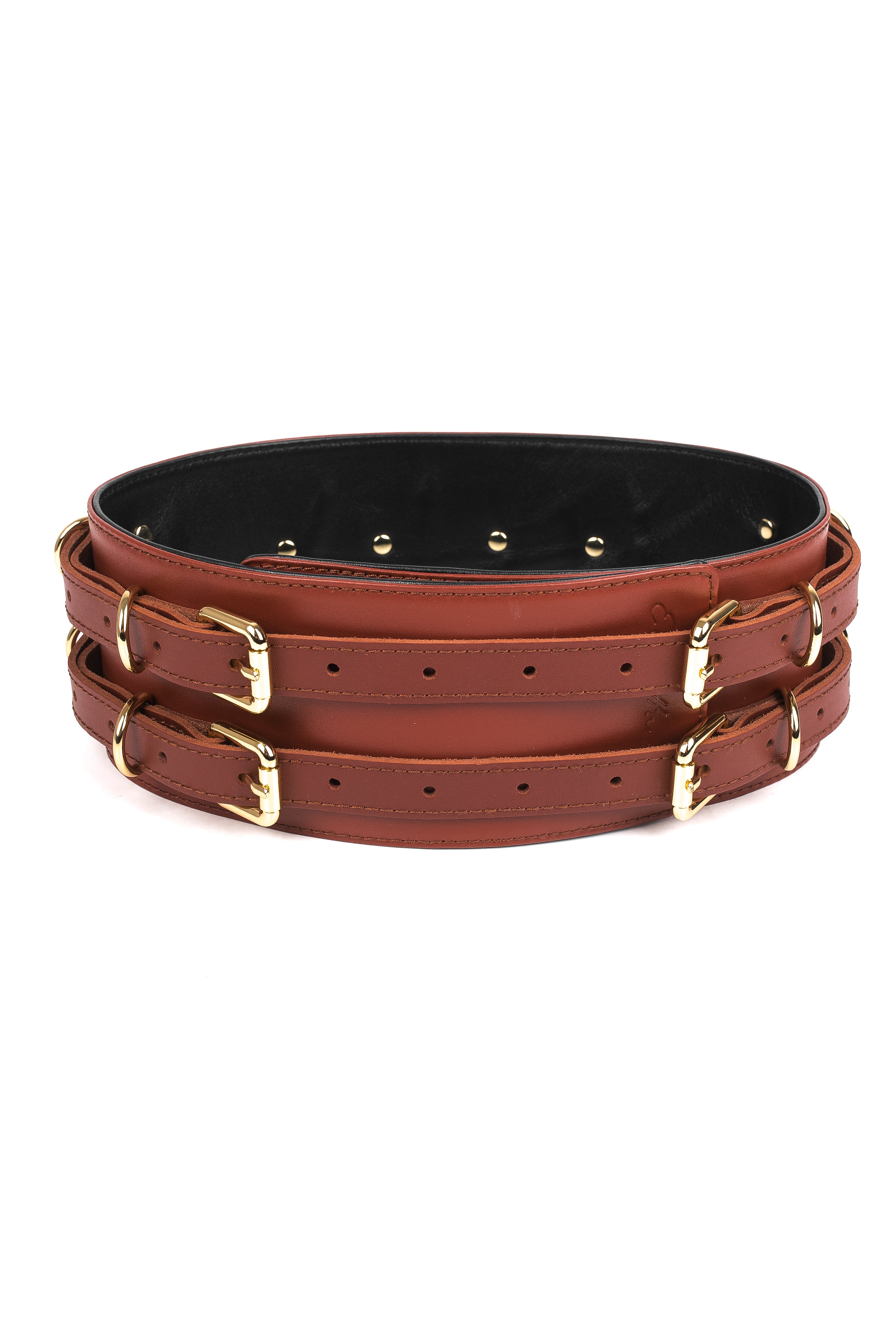 Leather Waist Belt. Black