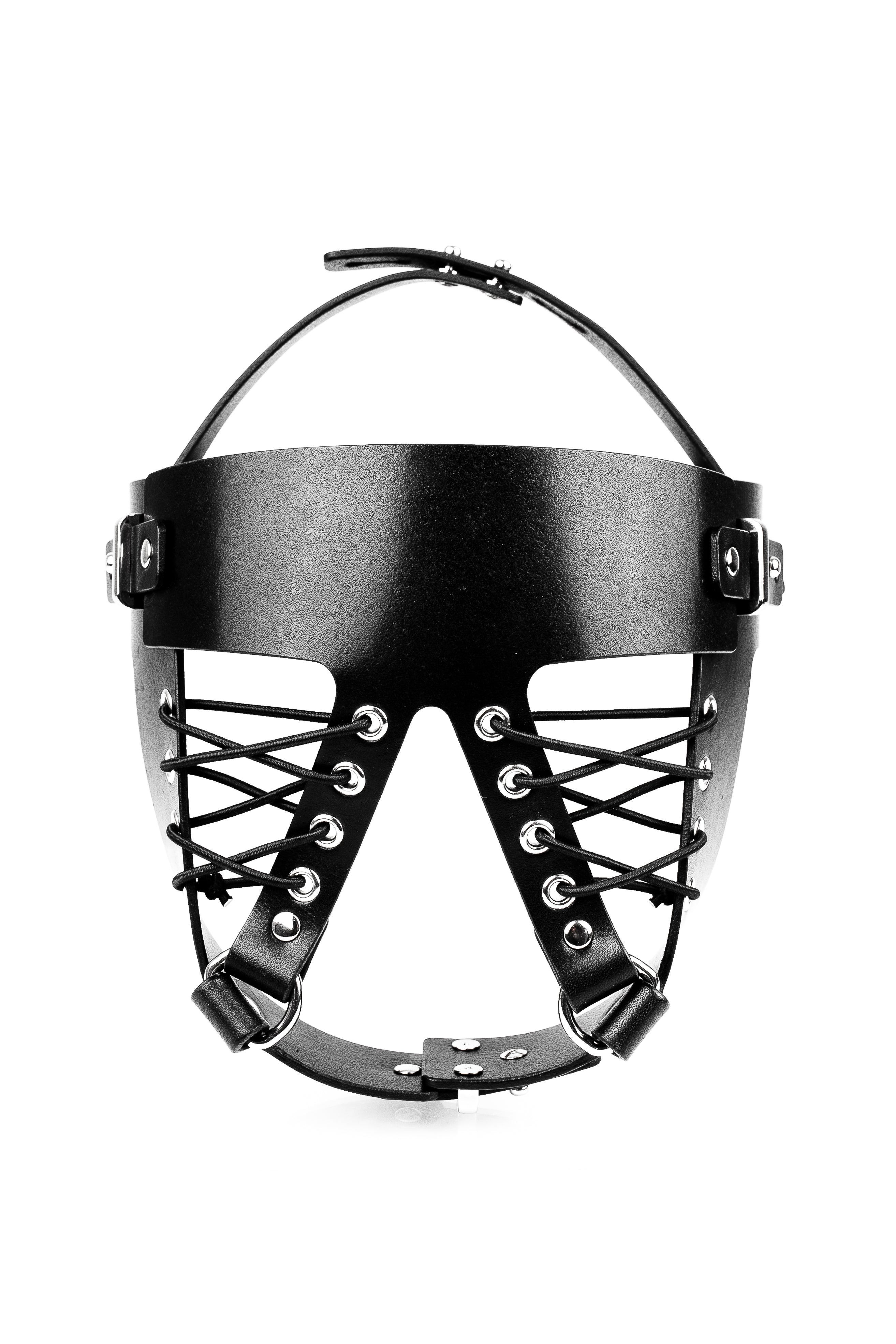 Two-Pieces BDSM Leather Mask