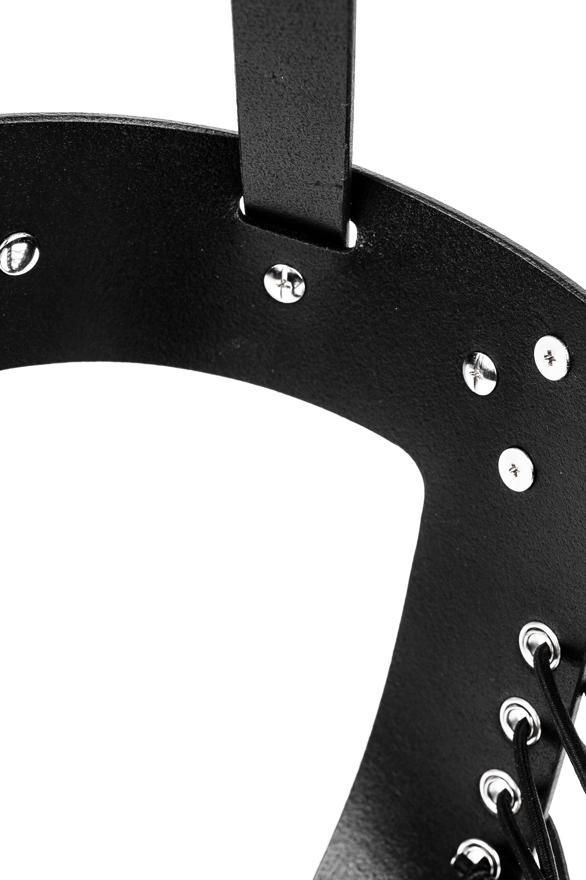 Two-Pieces BDSM Leather Mask