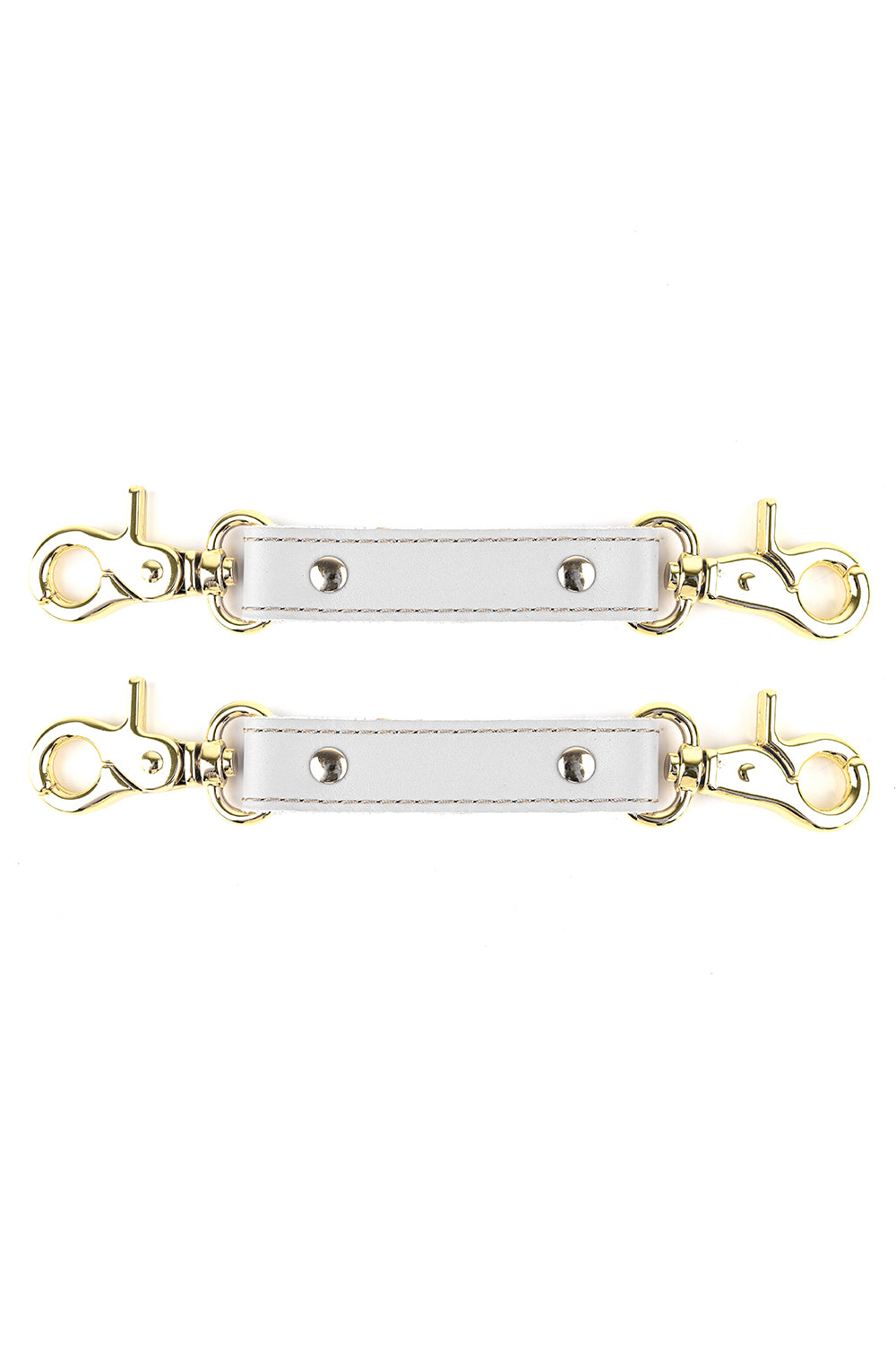 2-Way Leather Connector. Set of 2 Short Straps for Fixation