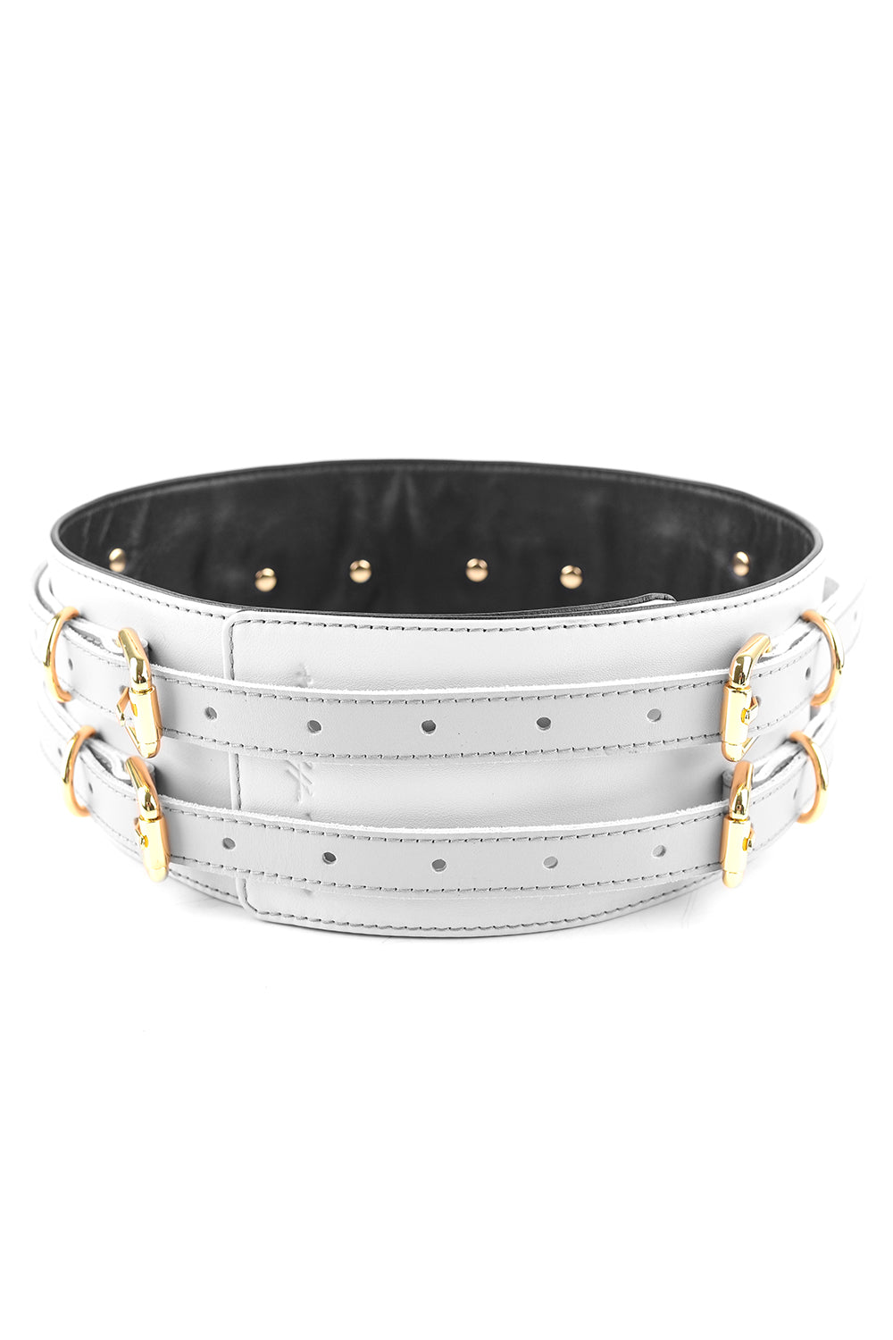 Leather Waist Belt. Gray