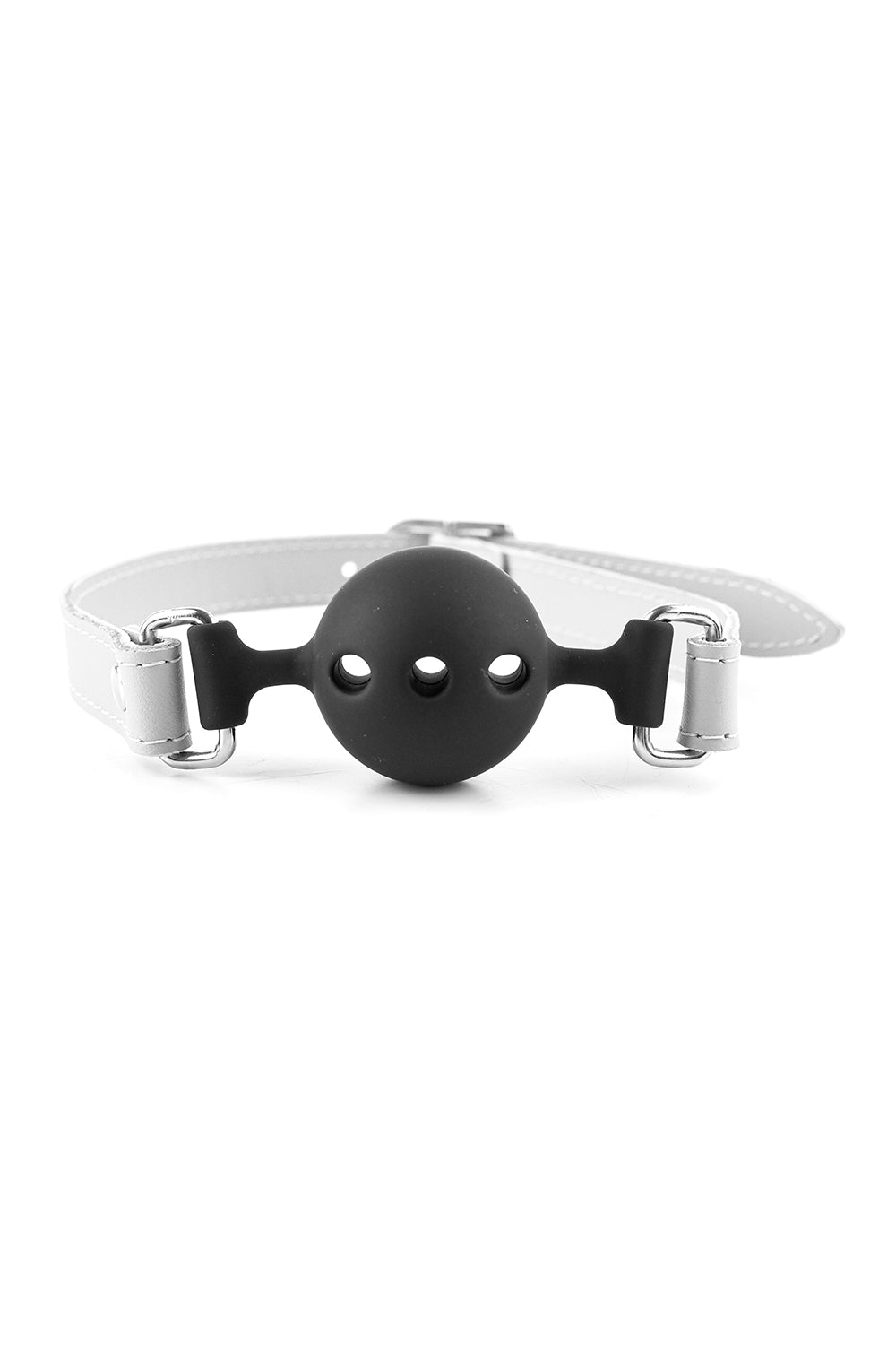 Soft Silicone Mouth Ball Gag. Black