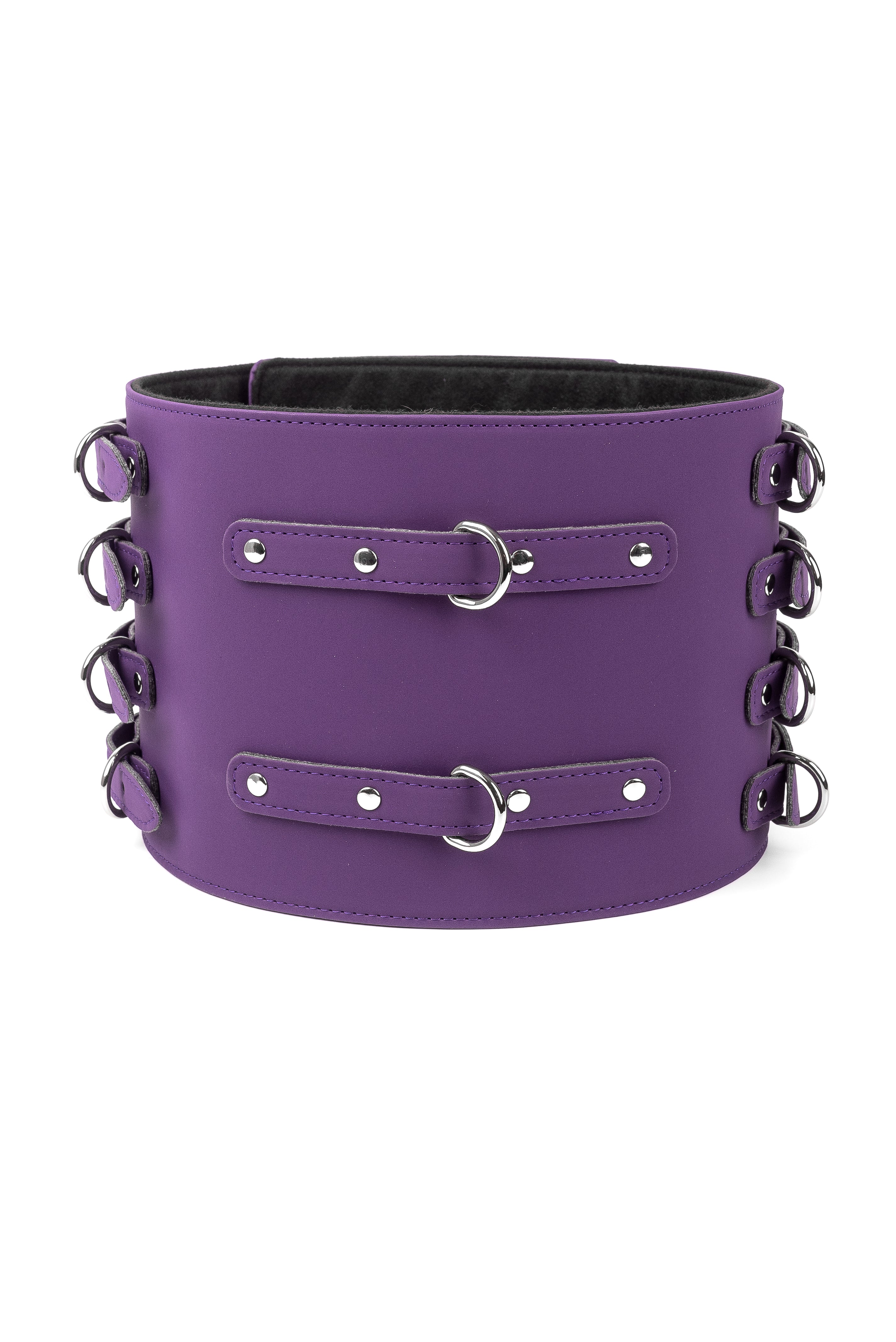 Neoprene Vegan Leather Belt. Violet