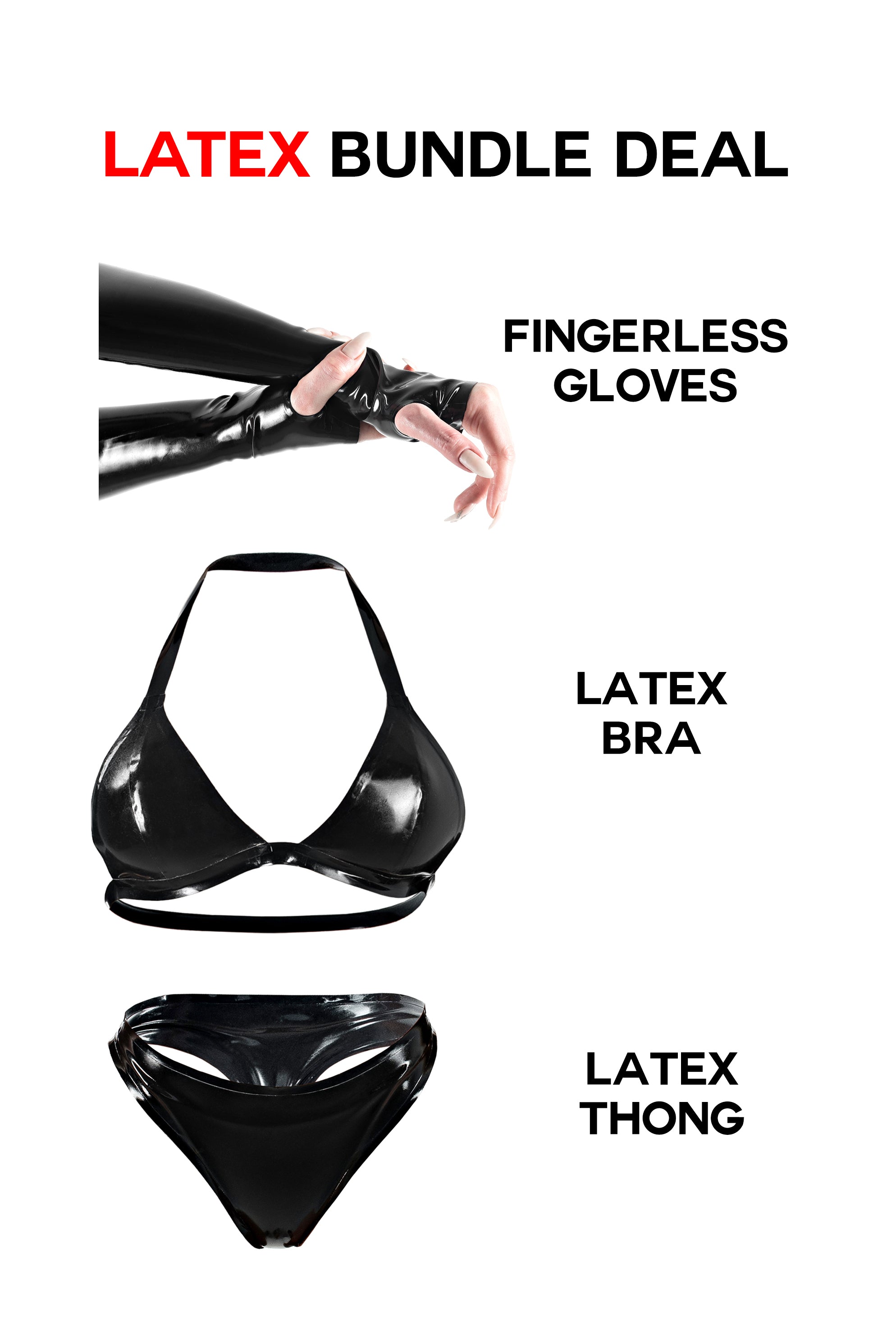Bundle Deal: Latex Gloves & Latex Lingerie