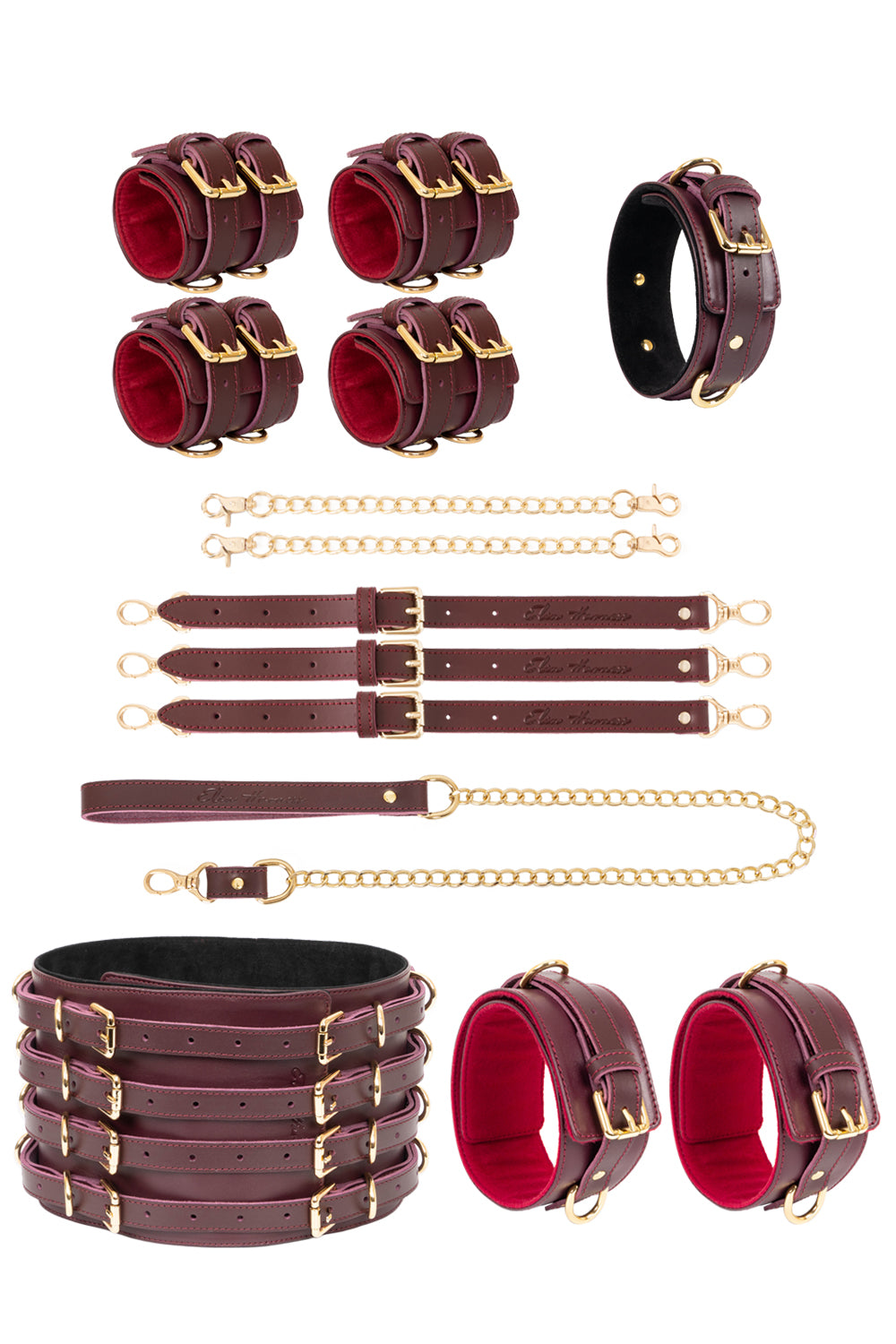 Luxury Leather BDSM Standard Chain Set
