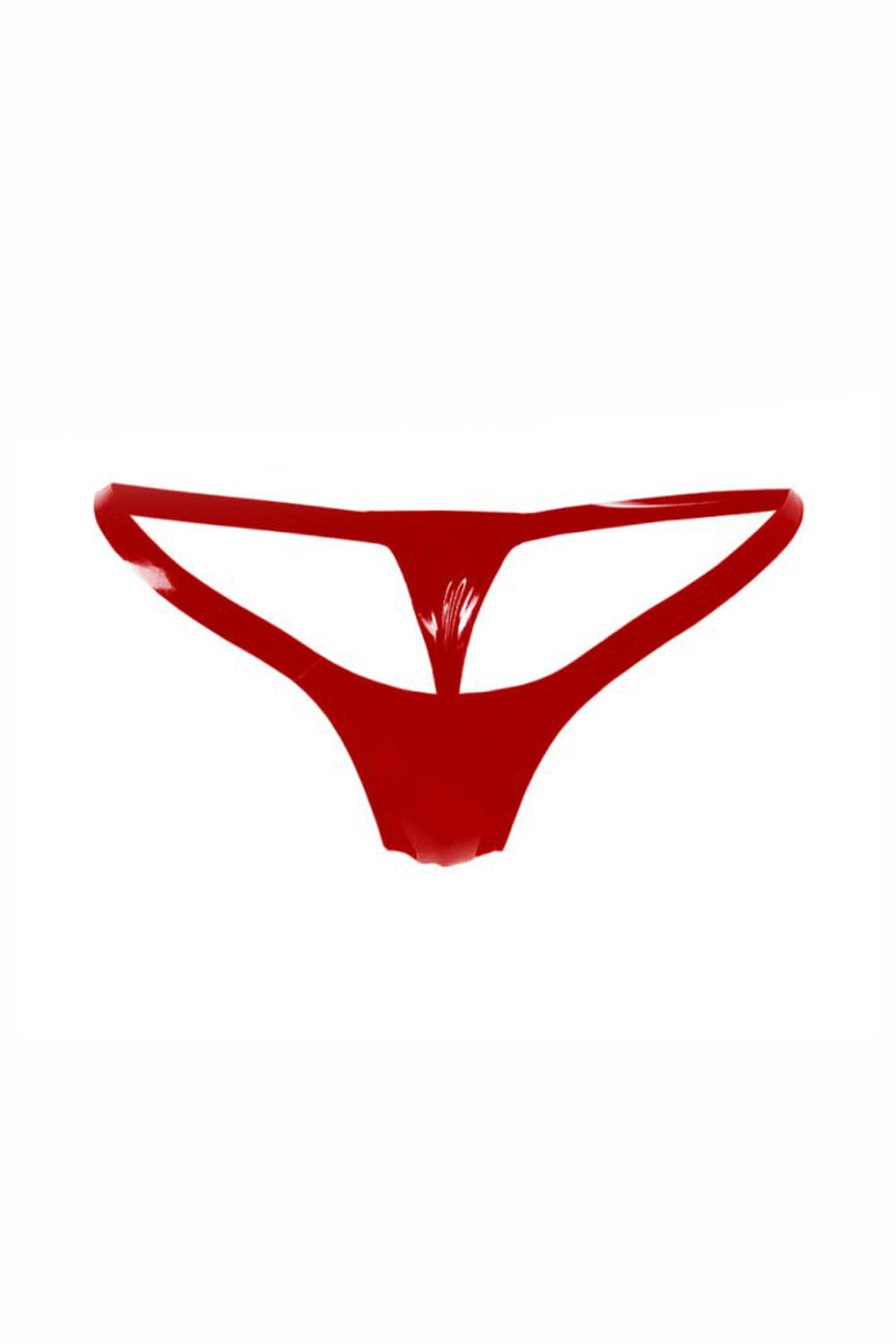 Latex Micro Bikini. Red