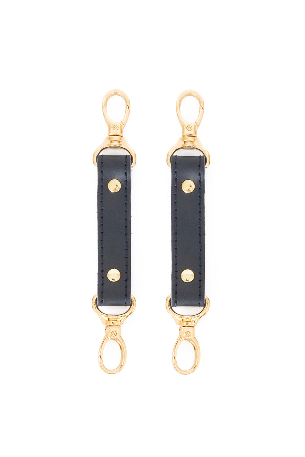 2-Way Leather Connector. Set of 2 Short Straps for Fixation