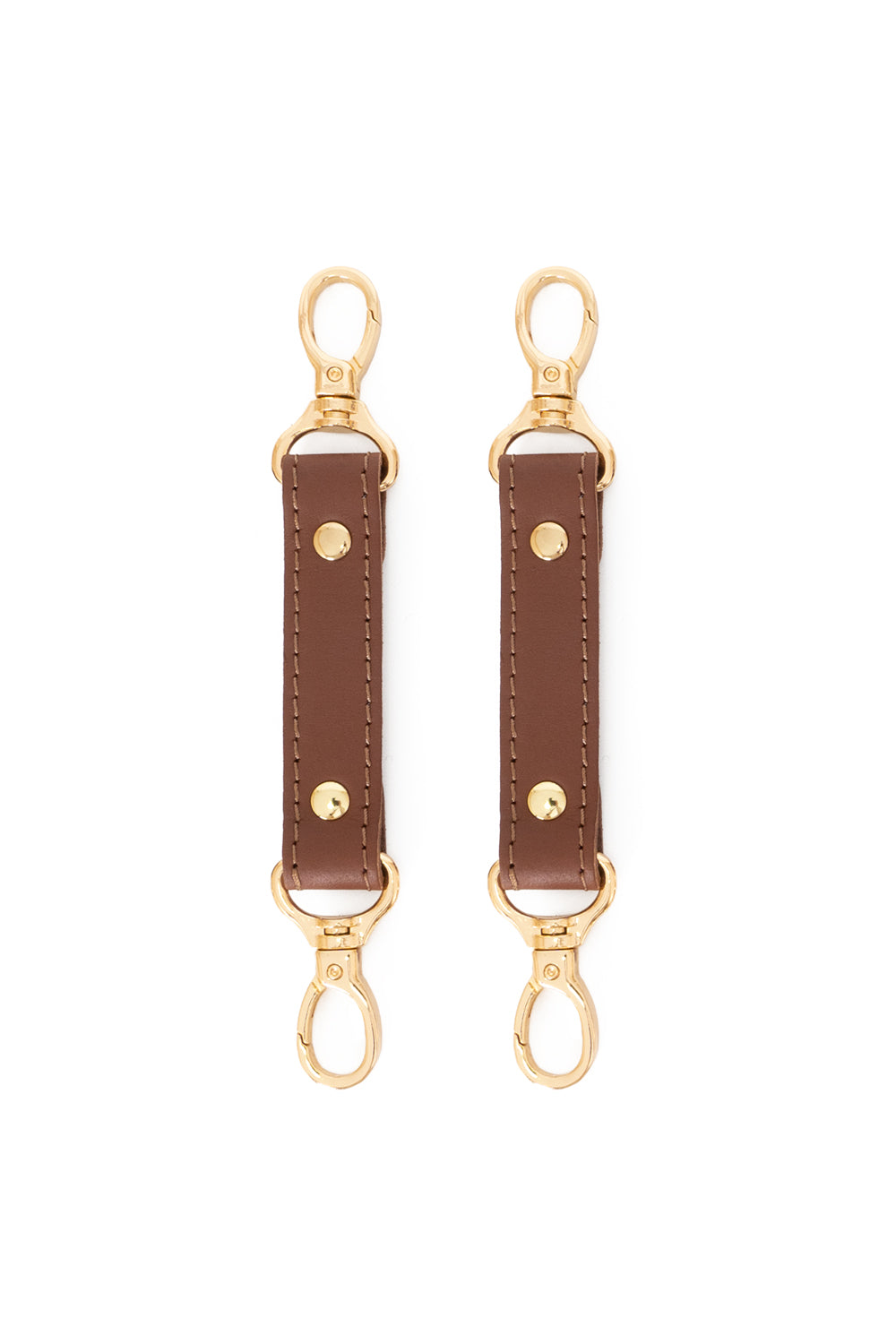 2-Way Leather Connector. Set of 2 Short Straps for Fixation