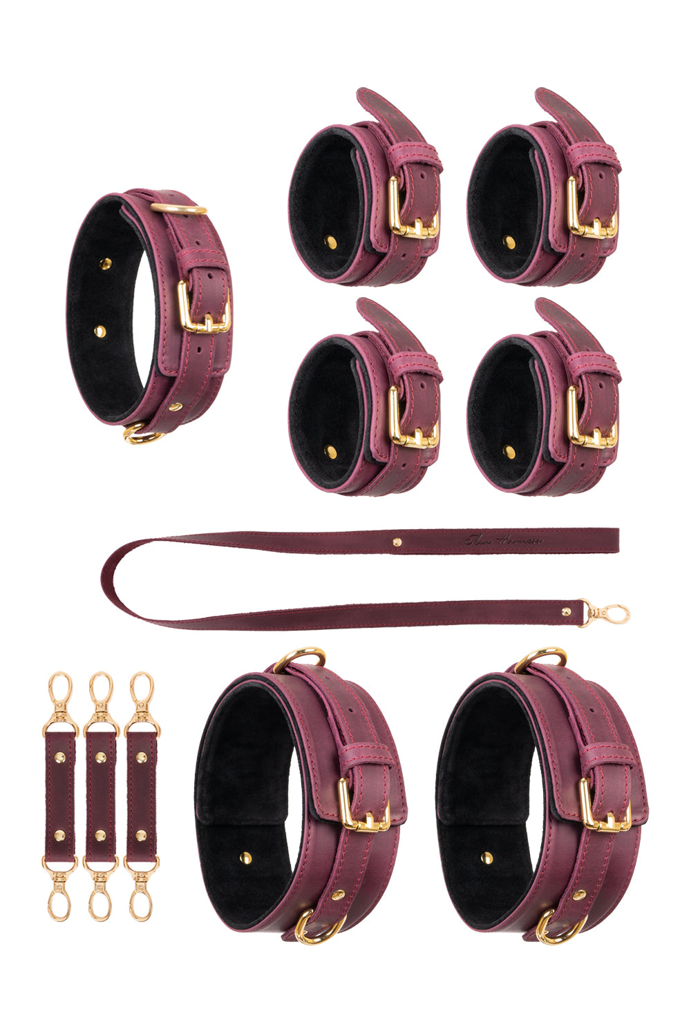 4 in 1 CRAZY HORSE Leather Set. 10 colors