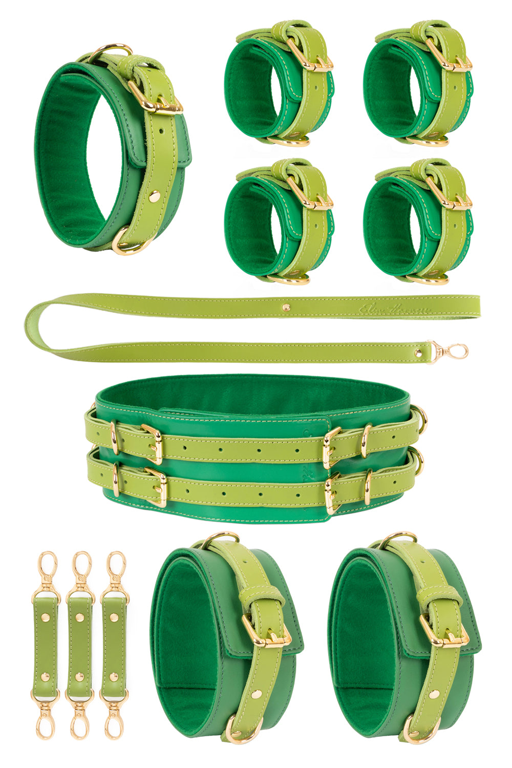 5 in 1 Leather Harness Bondage Set. 10 colors