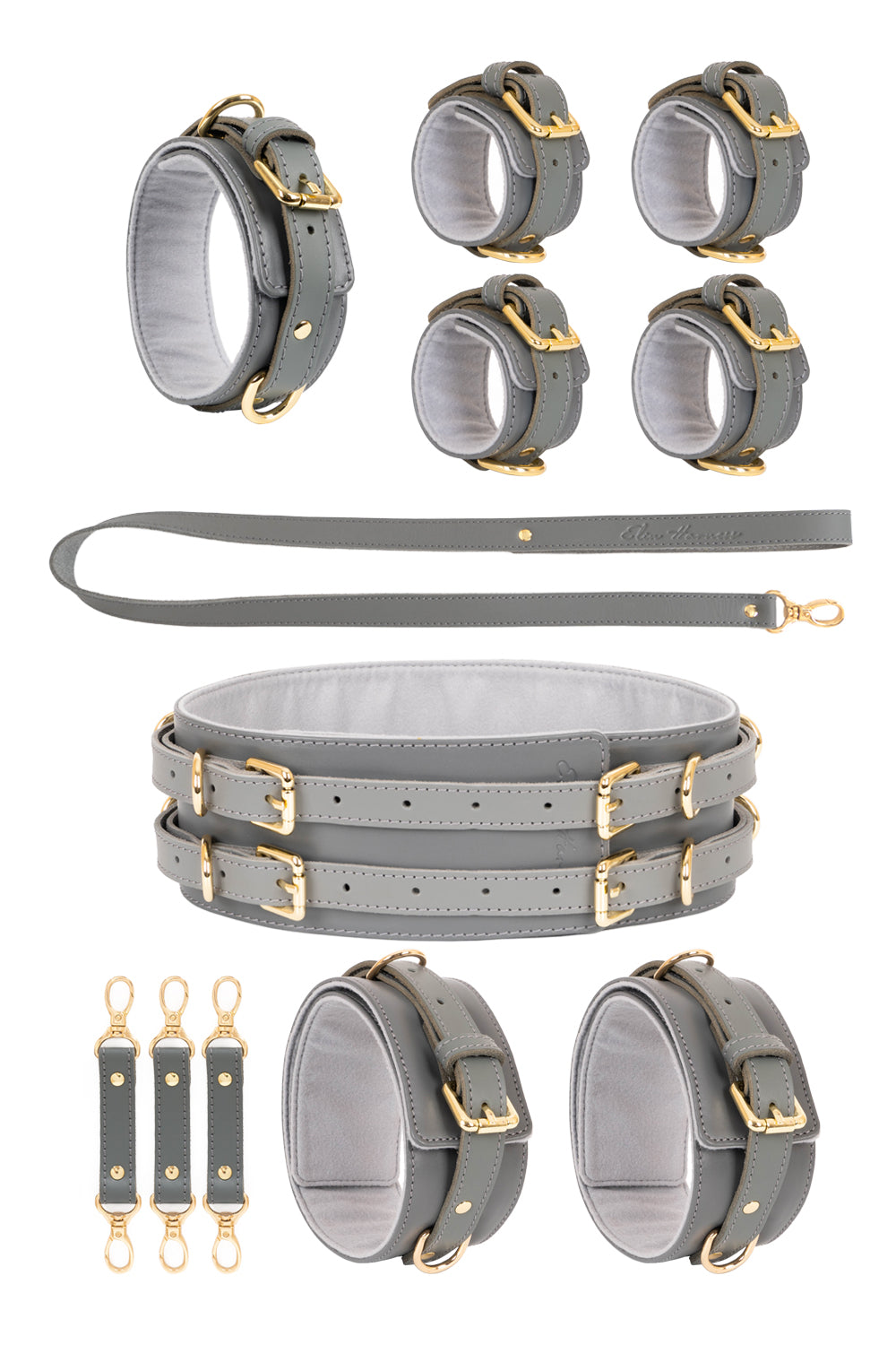 5 in 1 Leather Harness Bondage Set. 10 colors