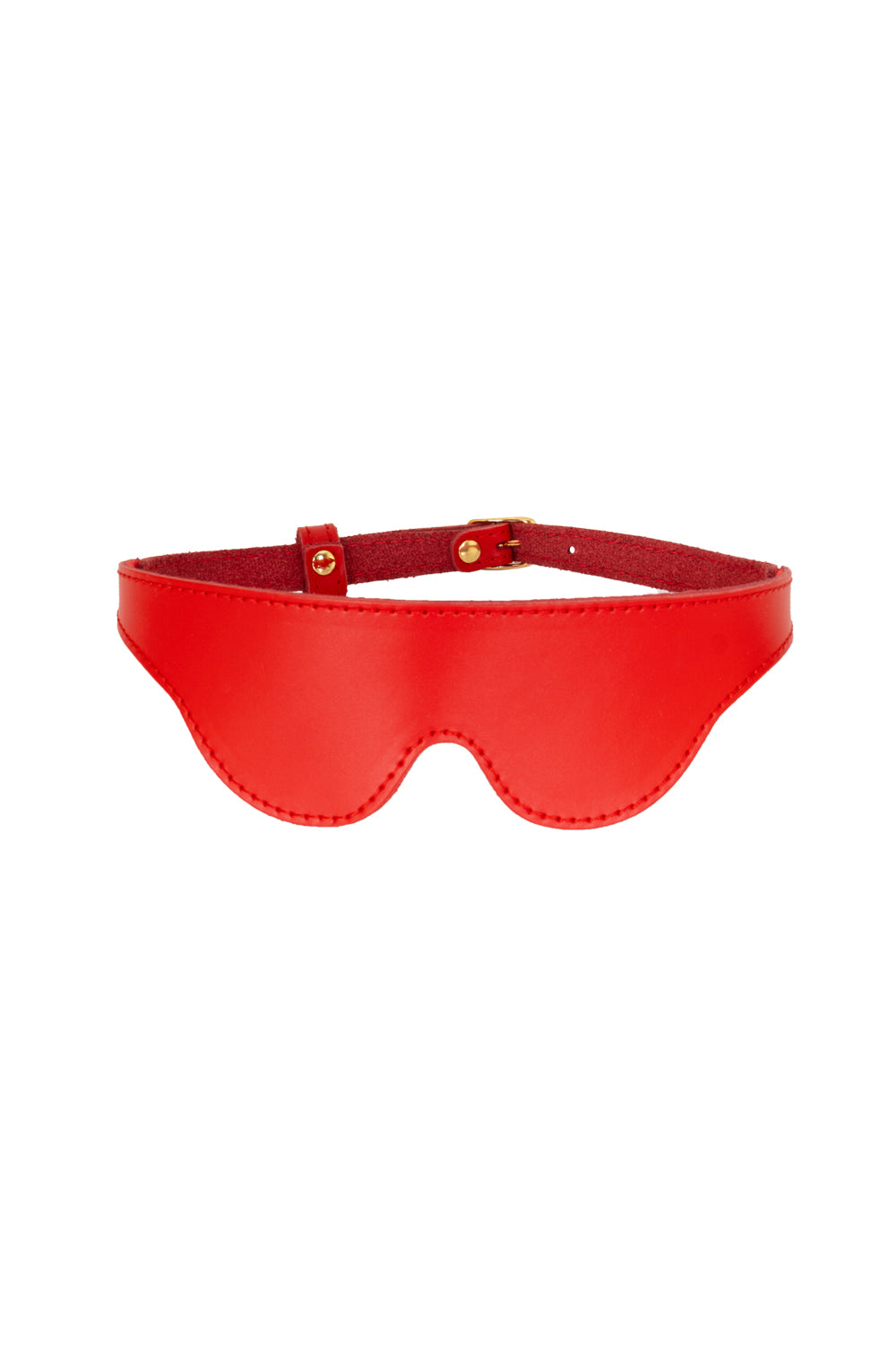 Red Leather BDSM blindfold, BDSM eye mask