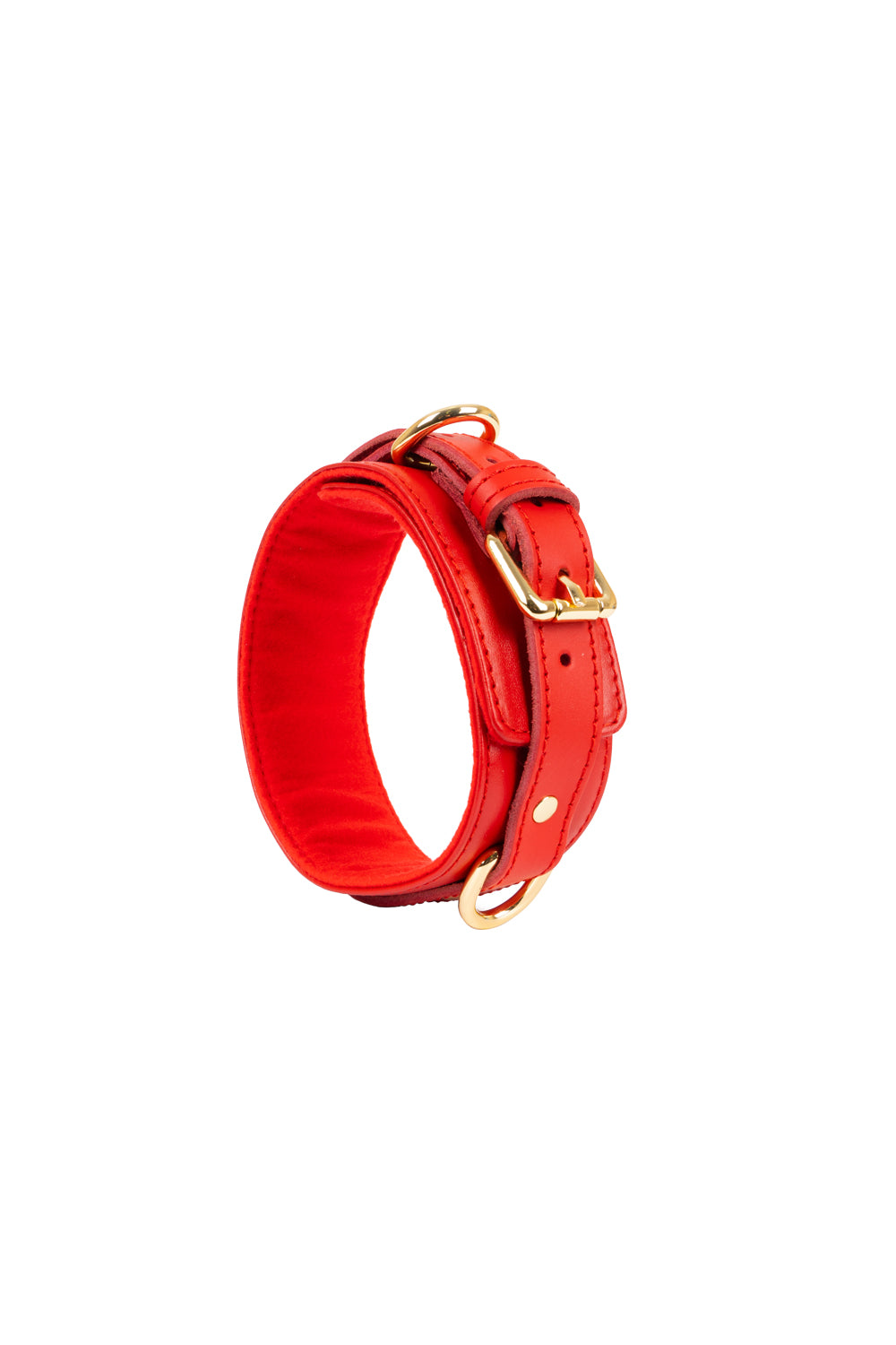 Leather Choker. Red