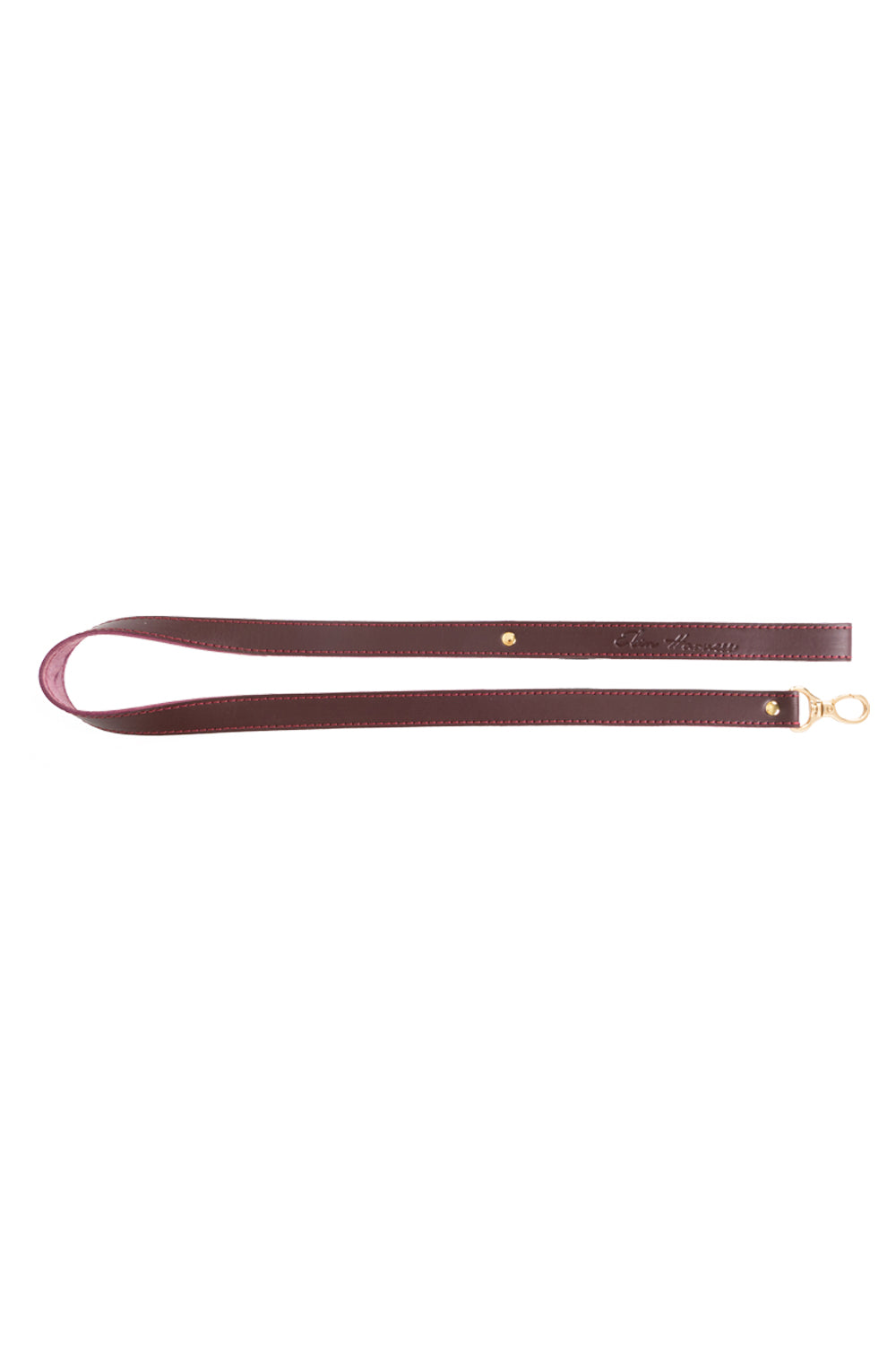 Leather leash. Pink