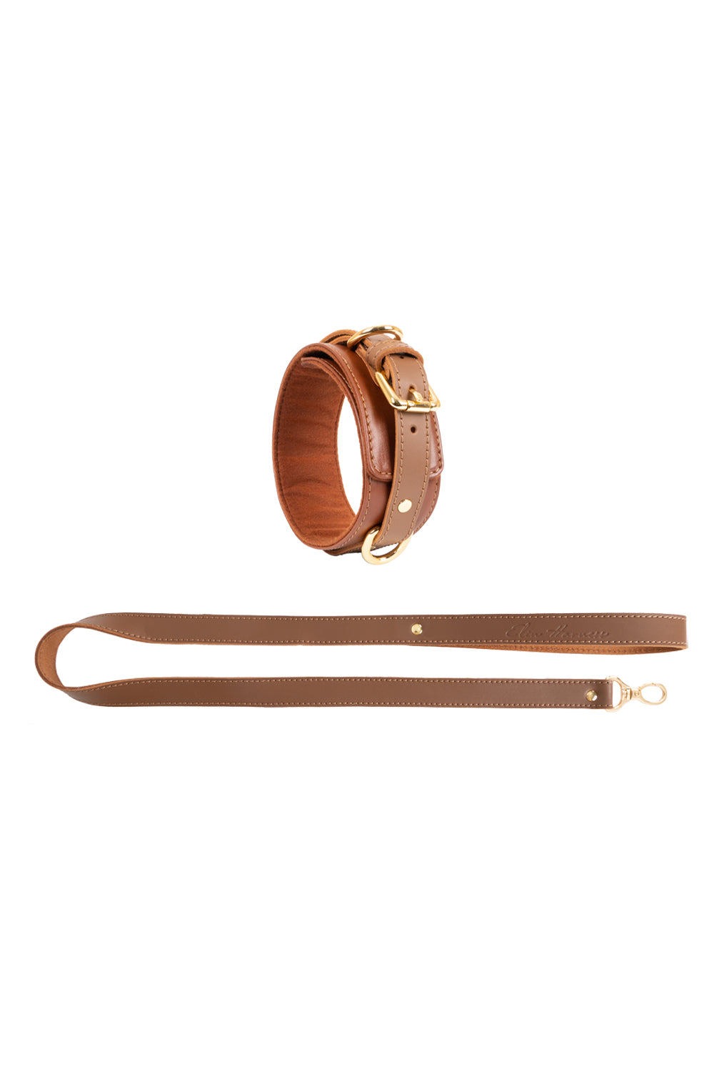 Leather Choker with Leash. 10 colors