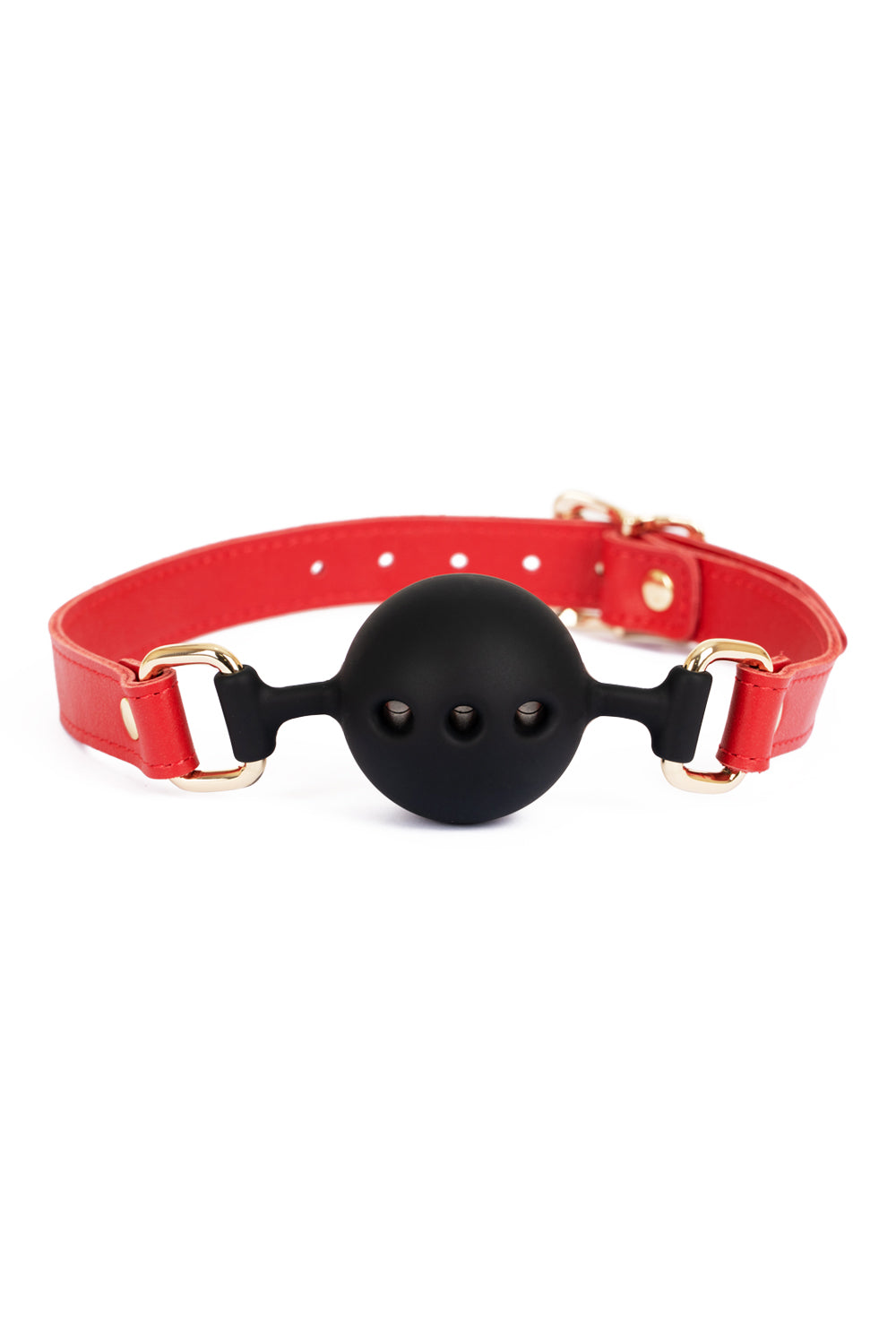 Soft Silicone Mouth Ball Gag. Red