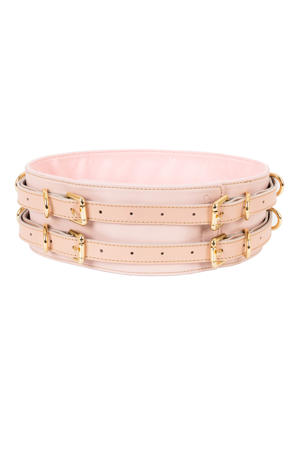 Leather Waist Belt. Pink