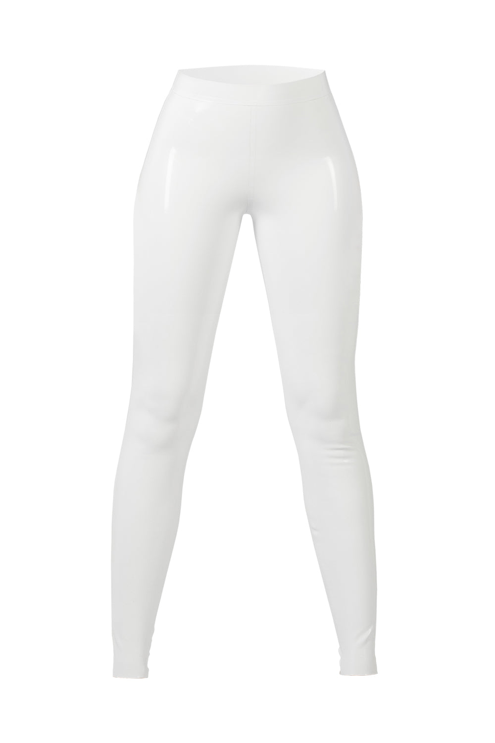 Latex Leggings with Waistband. Apricot